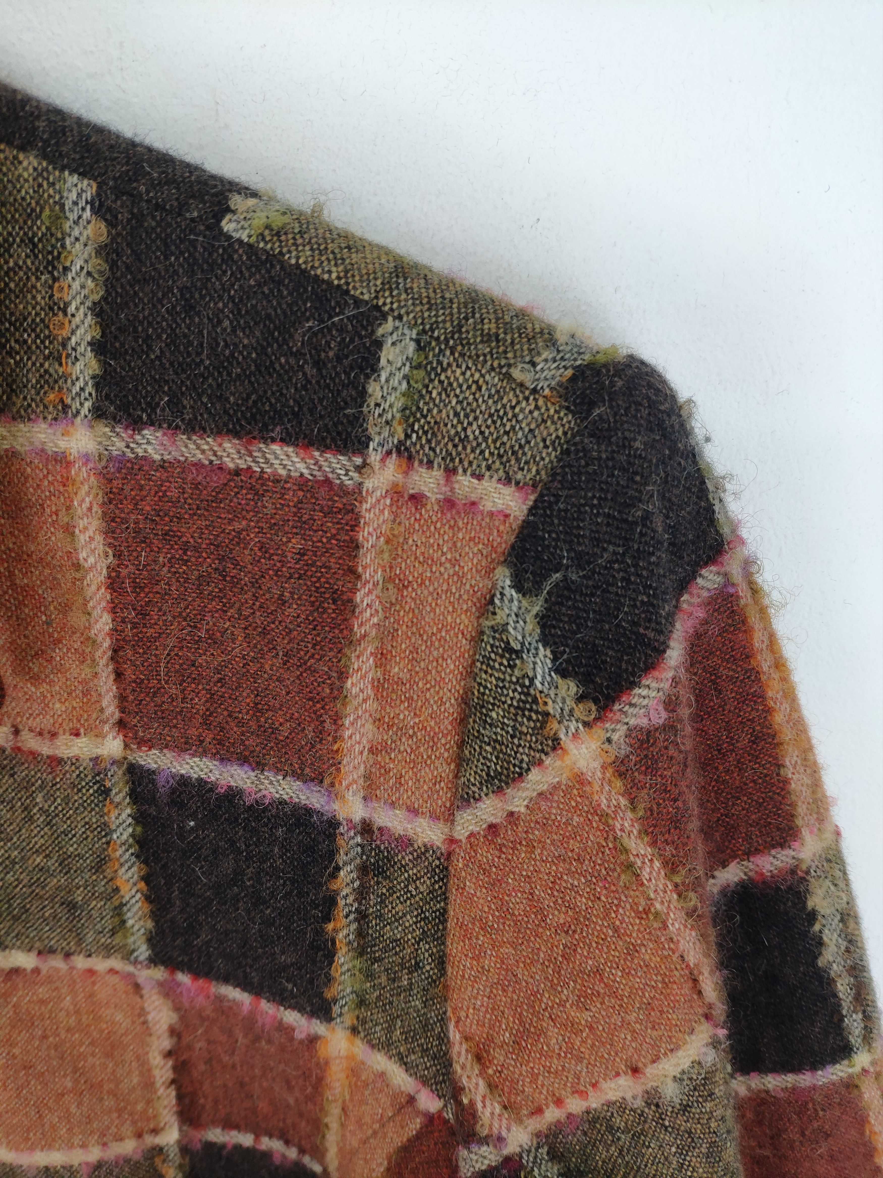 Japanese Brand Vintage Wool Plaid Flannel Button Up Size M / US 6-8 / IT 42-44 - 11 Thumbnail