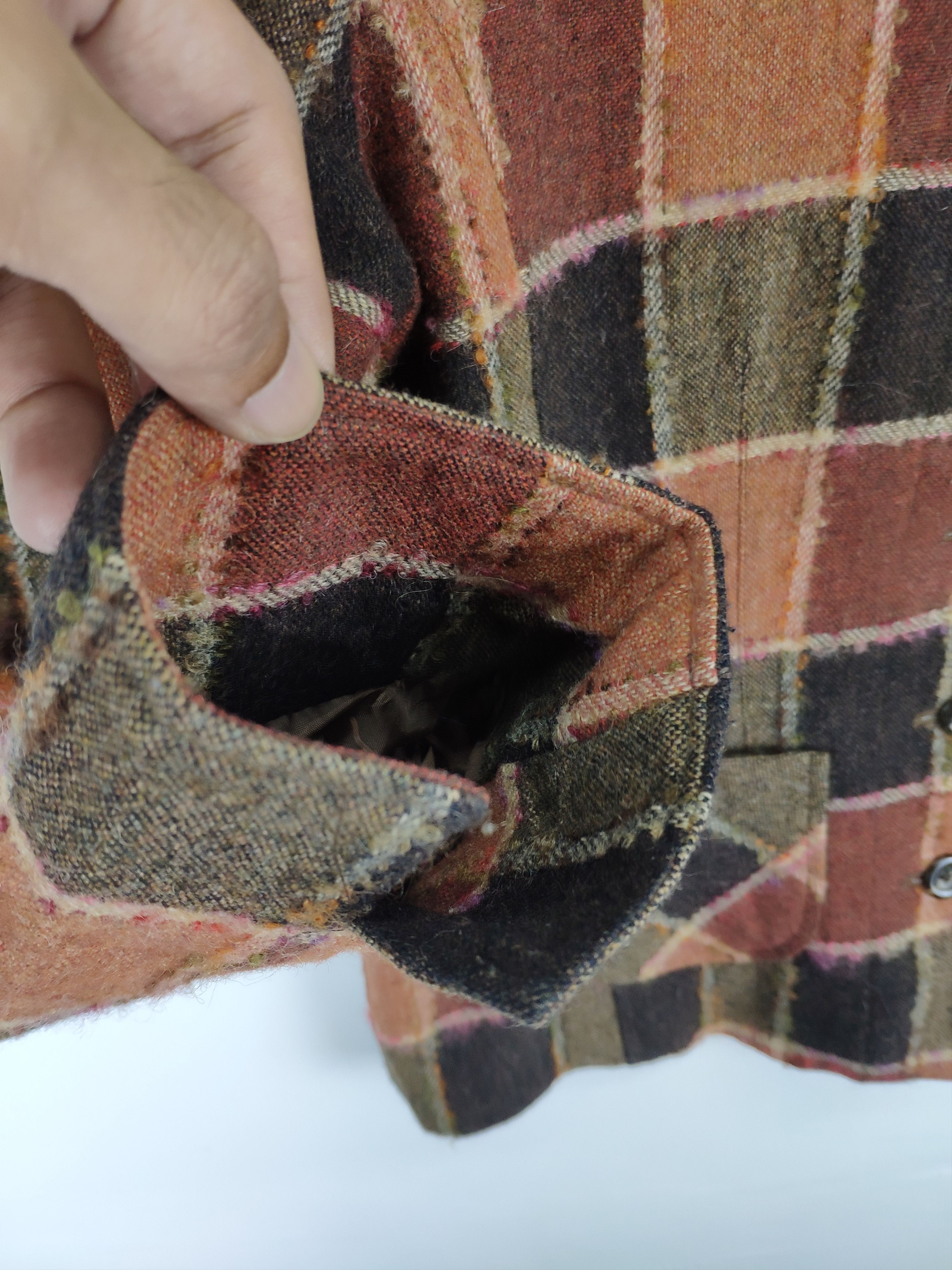 Japanese Brand Vintage Wool Plaid Flannel Button Up Size M / US 6-8 / IT 42-44 - 9 Thumbnail
