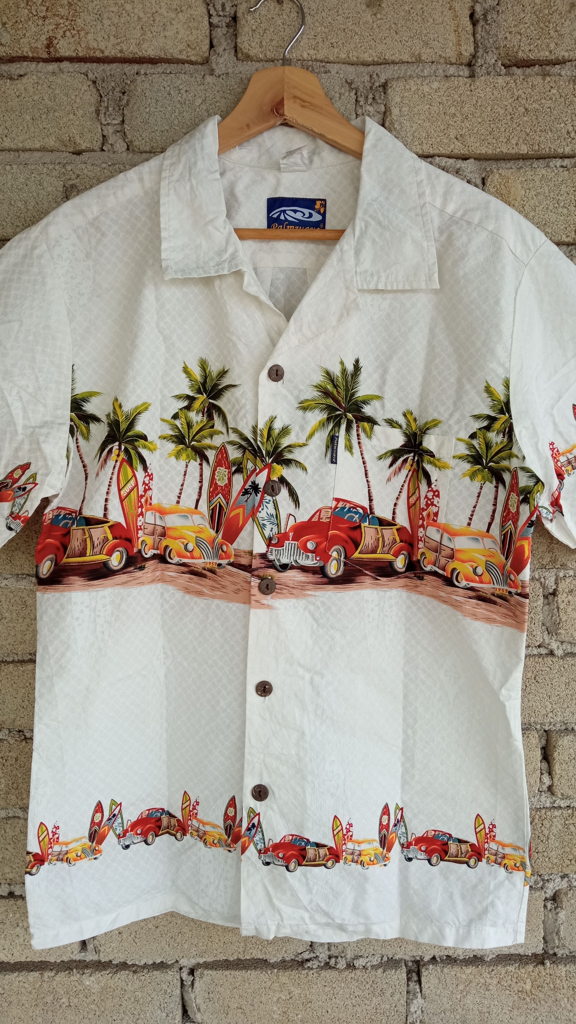 Japanese Brand 🔥🔥Palmwave Panorama Motive Hawaiian Shirt Size US M / EU 48-50 / 2 - 6 Thumbnail