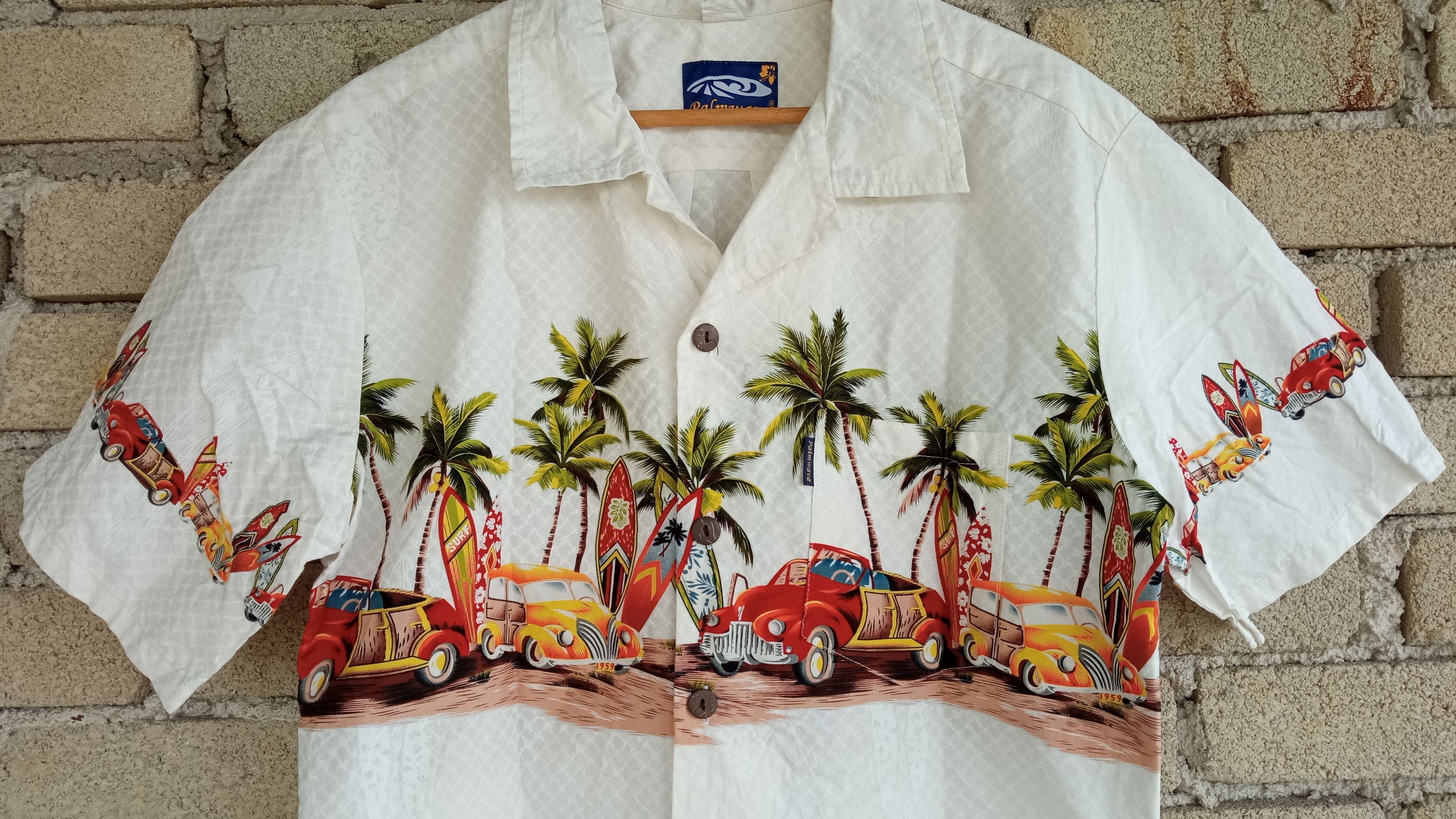 Japanese Brand 🔥🔥Palmwave Panorama Motive Hawaiian Shirt Size US M / EU 48-50 / 2 - 9 Thumbnail