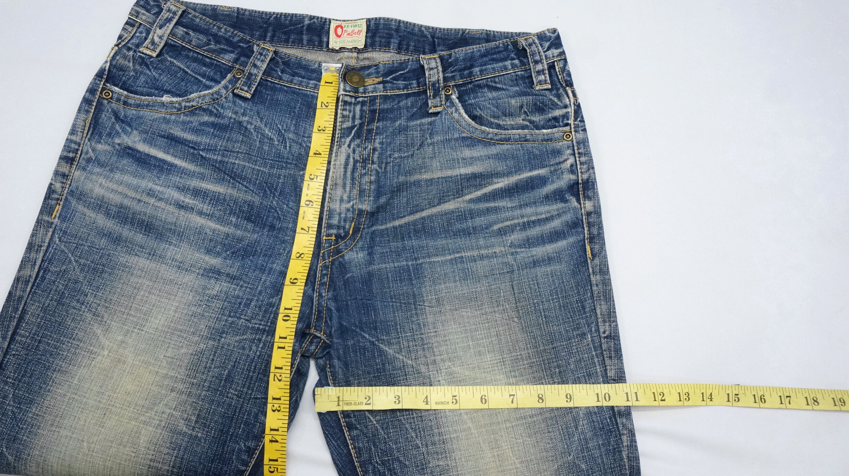 Japanese Brand 💥💥VTG RARE💥💥 Flared OZZ-FIRST PINBALL Distressed Jeans Size US 34 / EU 50 - 13 Thumbnail