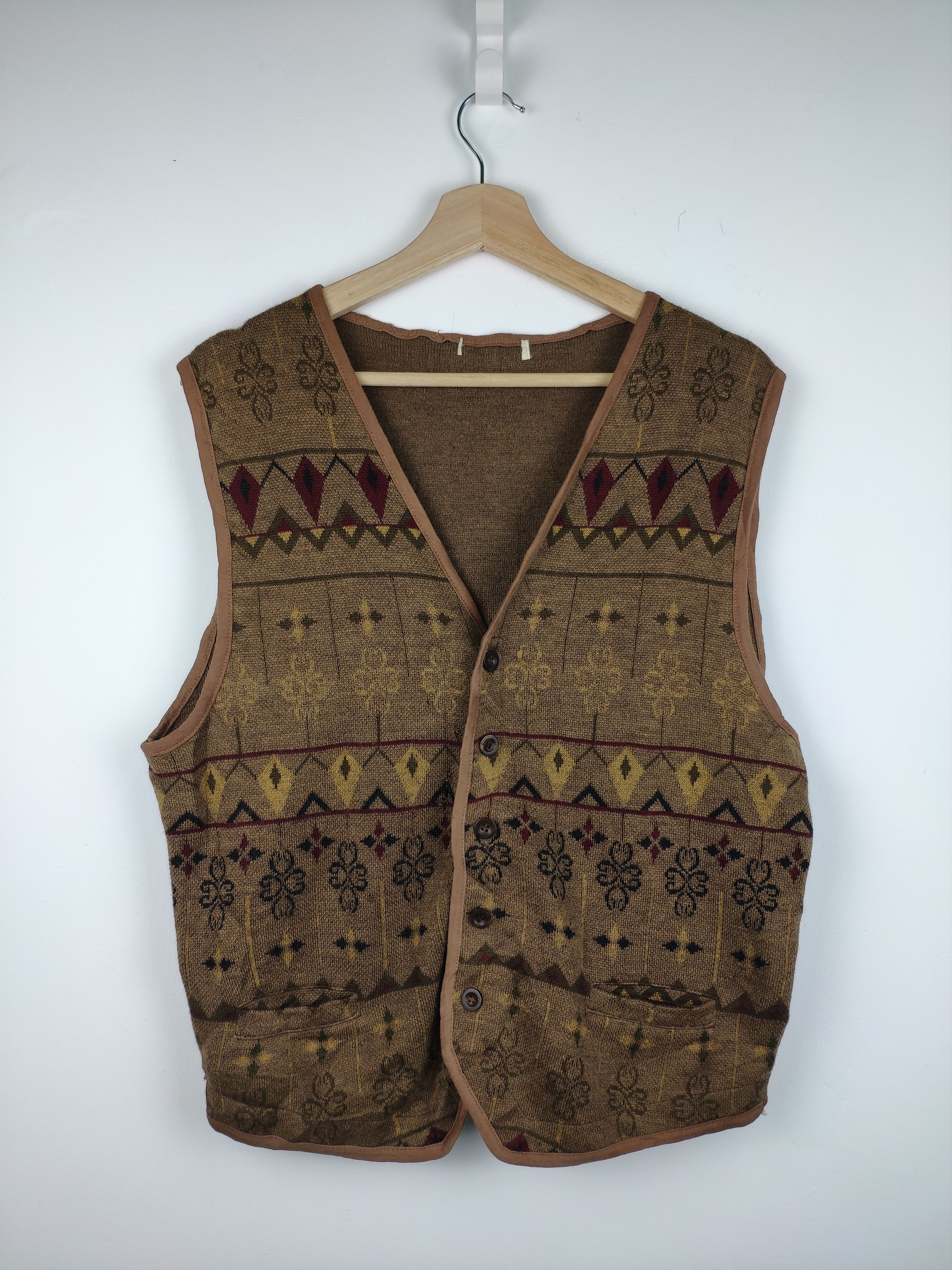 Japanese Brand × Vintage Vintage Vest Cardigan Native Style Size US M / EU 48-50 / 2 - 1 Thumbnail