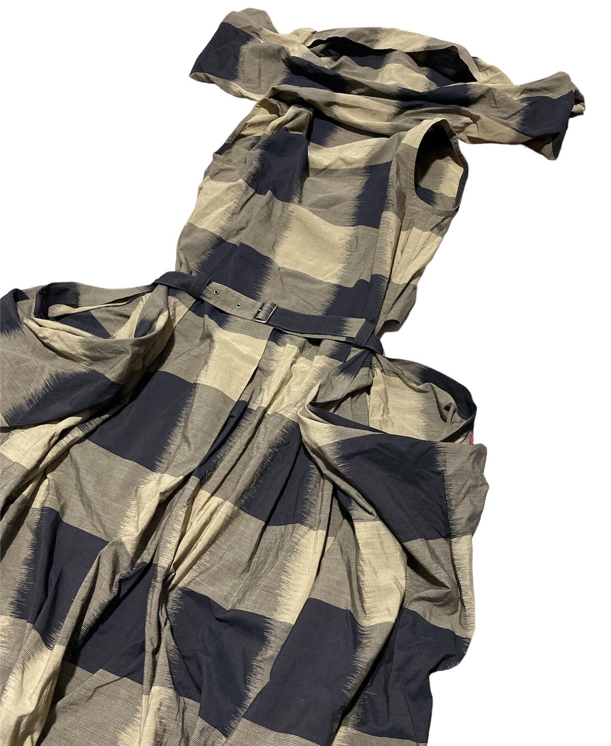 Issey Miyake Vintage AW88 Issey Miyake Gothic Brown Plaid Dresses Runway Size S / US 4 / IT 40 - 5 Thumbnail