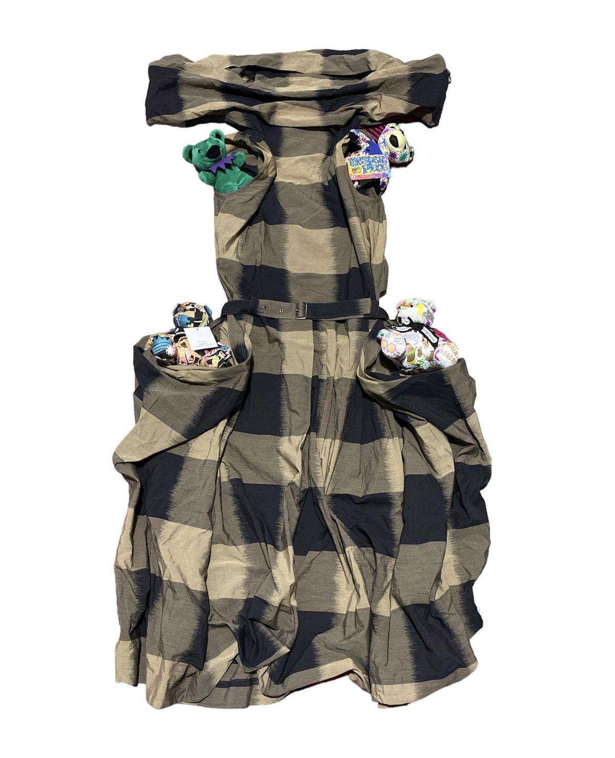 Issey Miyake Vintage AW88 Issey Miyake Gothic Brown Plaid Dresses Runway Size S / US 4 / IT 40 - 3 Thumbnail
