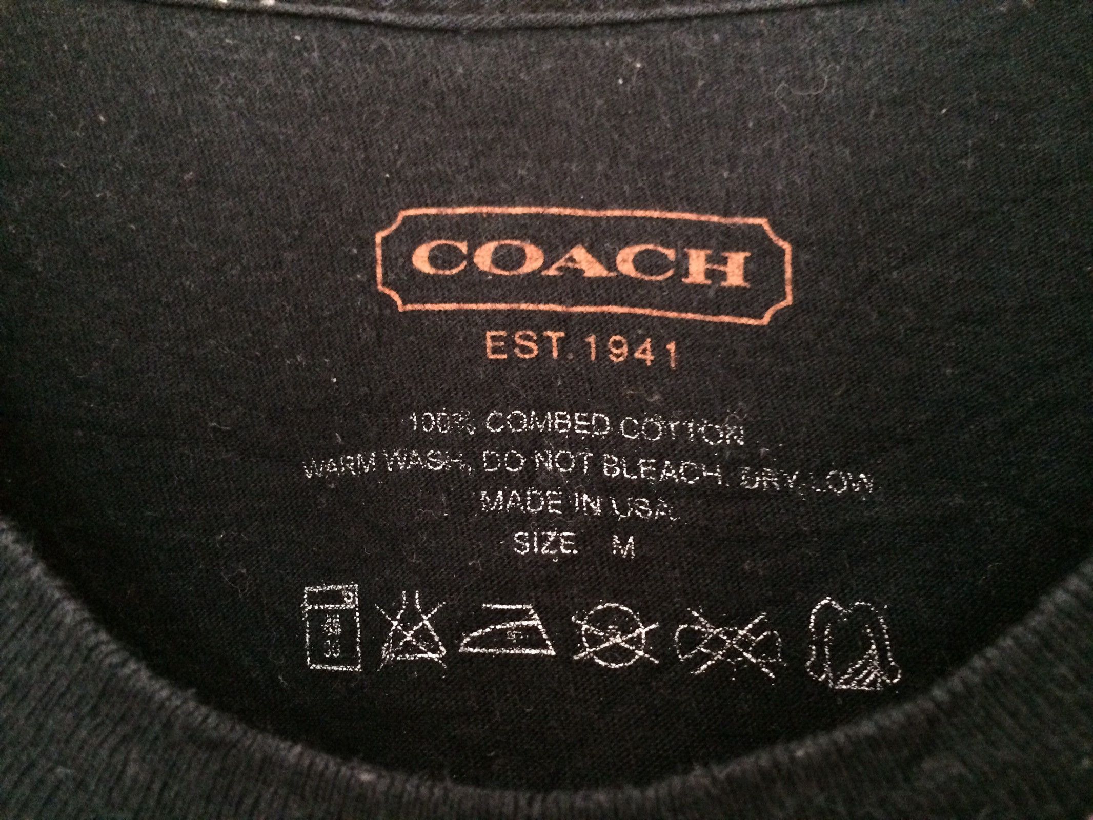 Coach × Vintage 🔥🔥Vintage COACH Play For Peace T-Shirt Size US M / EU 48-50 / 2 - 3 Thumbnail