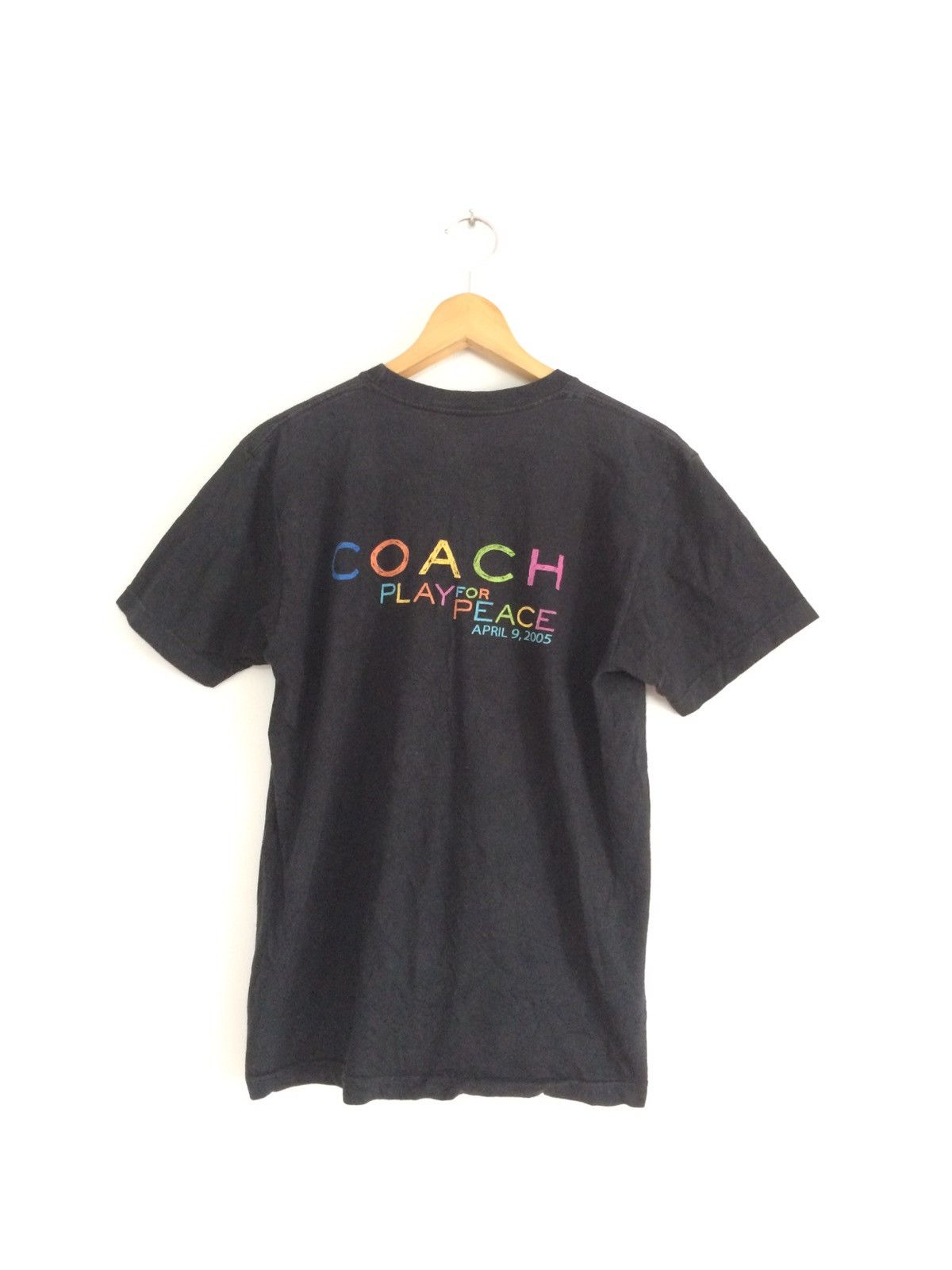 Coach × Vintage 🔥🔥Vintage COACH Play For Peace T-Shirt Size US M / EU 48-50 / 2 - 2 Thumbnail