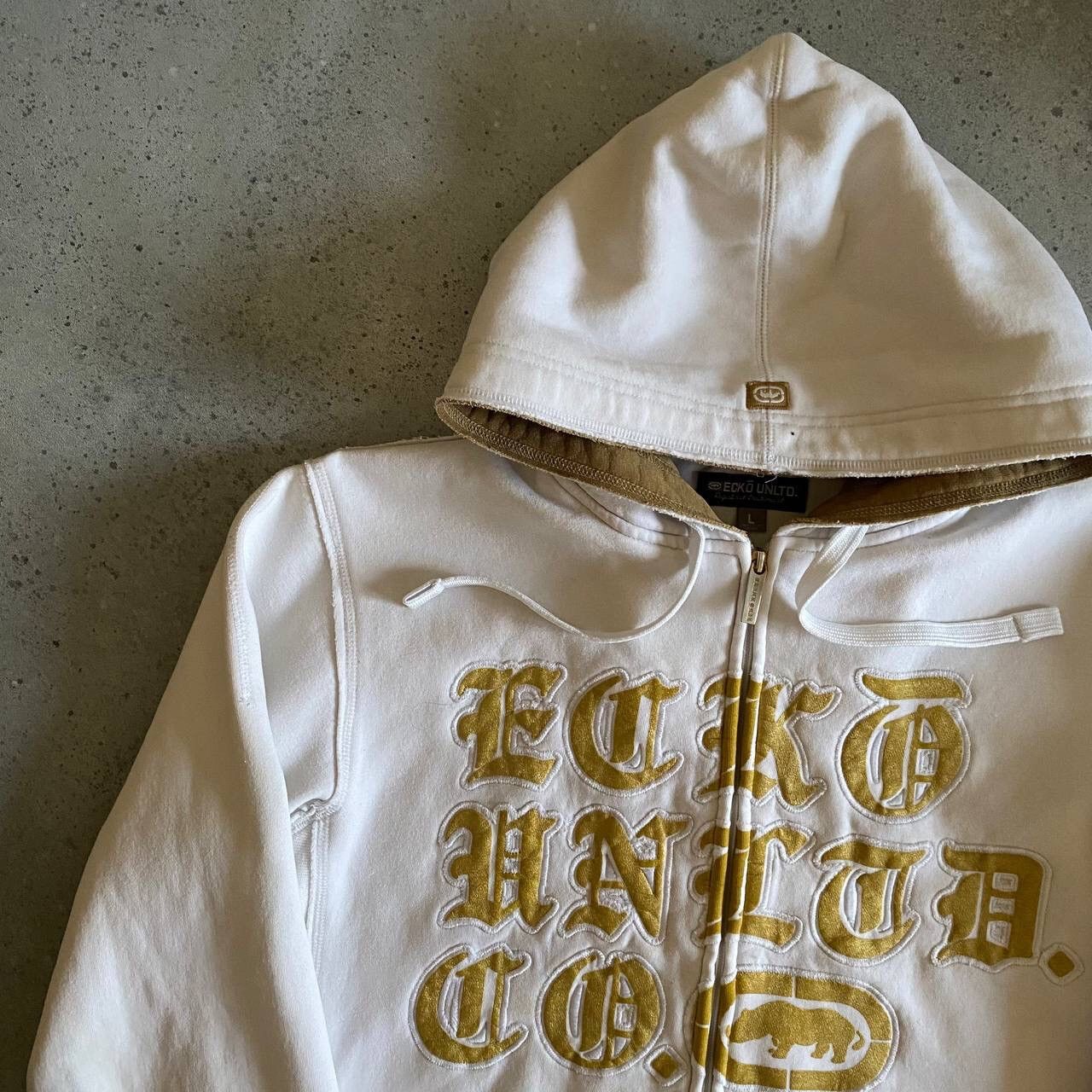 Ecko Unltd. × Vintage Ecko Unltd Rare Vintage Big Logo Rap Heavy Zip Hoodie y2k Size US L / EU 52-54 / 3 - 2 Thumbnail