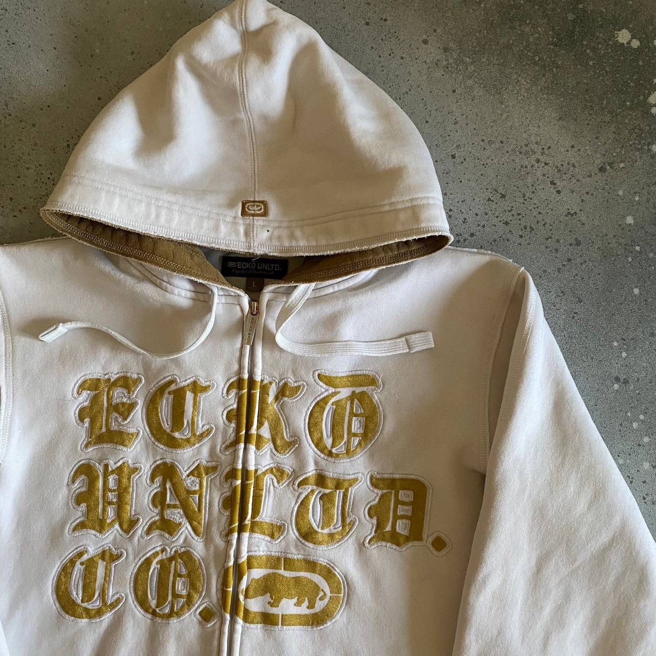 Ecko Unltd. × Vintage Ecko Unltd Rare Vintage Big Logo Rap Heavy Zip Hoodie y2k Size US L / EU 52-54 / 3 - 5 Thumbnail