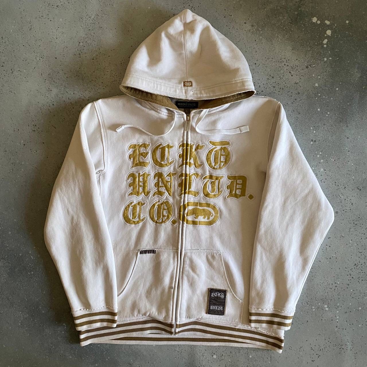 Ecko Unltd. × Vintage Ecko Unltd Rare Vintage Big Logo Rap Heavy Zip Hoodie y2k Size US L / EU 52-54 / 3 - 1 Thumbnail