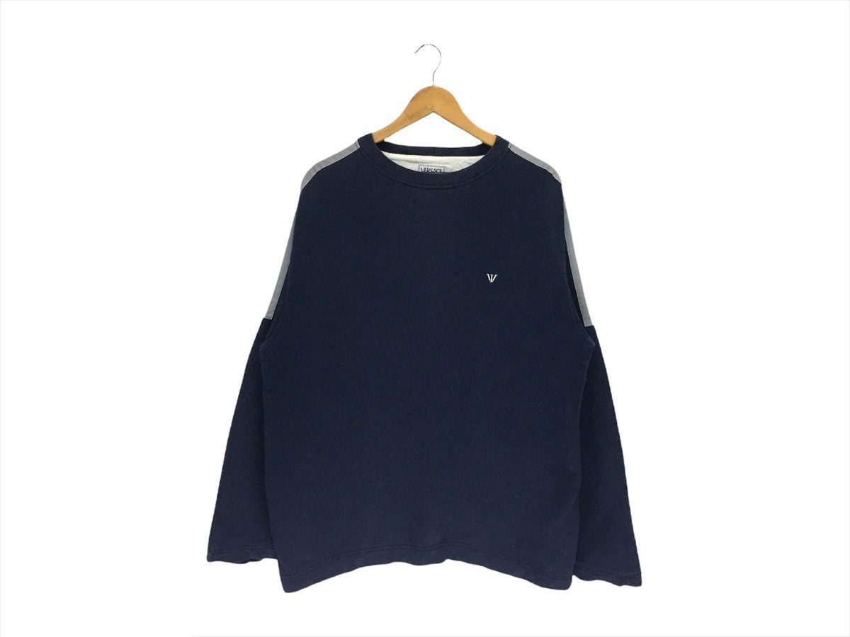 Designer × Versace × Versace Jeans Couture Vintage Versace intensive Big Logo Sweatshirt Size US L / EU 52-54 / 3 - 1 Thumbnail