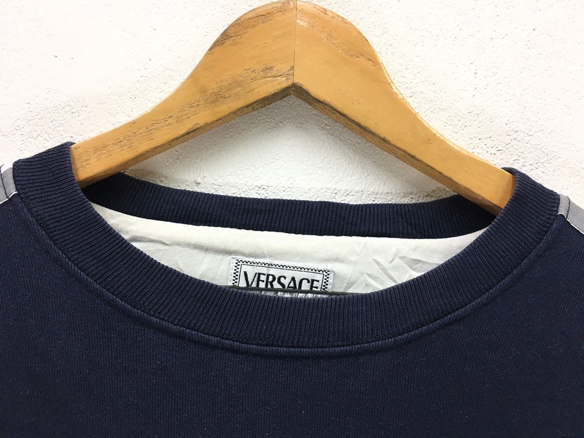 Designer × Versace × Versace Jeans Couture Vintage Versace intensive Big Logo Sweatshirt Size US L / EU 52-54 / 3 - 6 Thumbnail