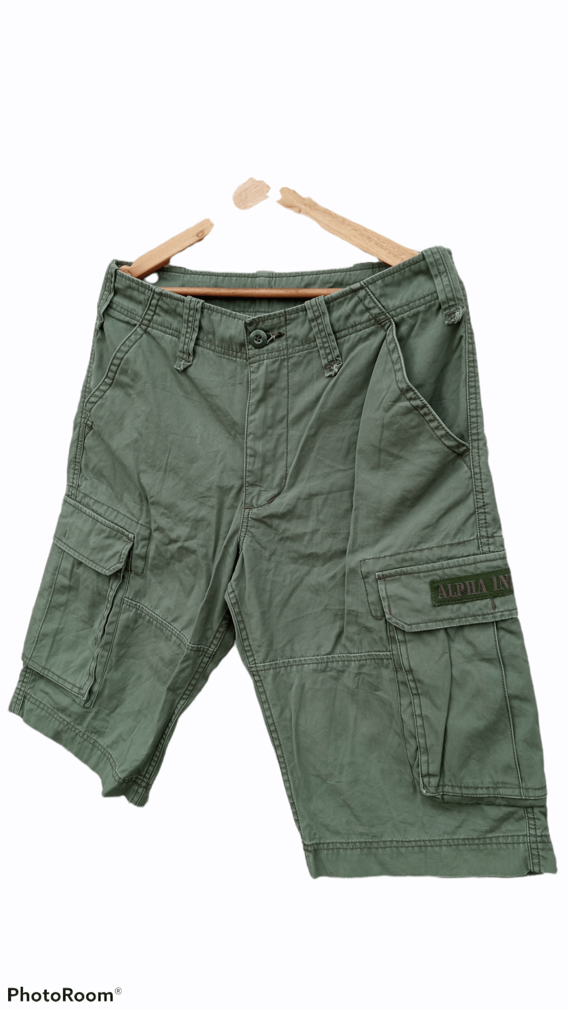 Alpha Industries × Vintage 🔥🔥Alpha Industries Multi Pockets Cargo Short Pants Size US 32 / EU 48 - 3 Thumbnail