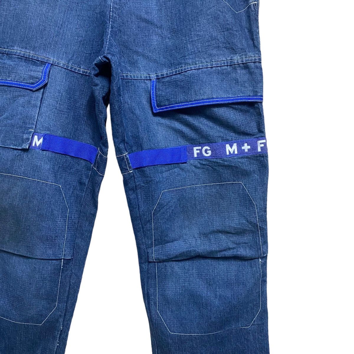 Marithe + Francois Girbaud Vintage Marithe Francois Girbaud Baggy Pants Velcro Stripe Size US 36 / EU 52 - 8 Thumbnail