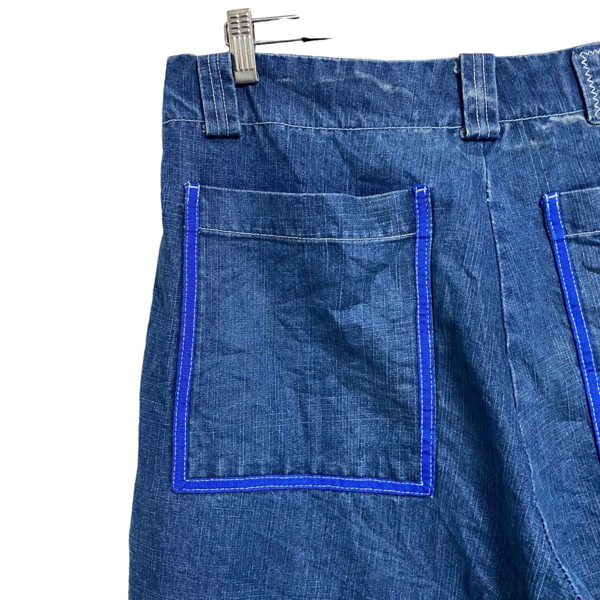 Marithe + Francois Girbaud Vintage Marithe Francois Girbaud Baggy Pants Velcro Stripe Size US 36 / EU 52 - 13 Thumbnail