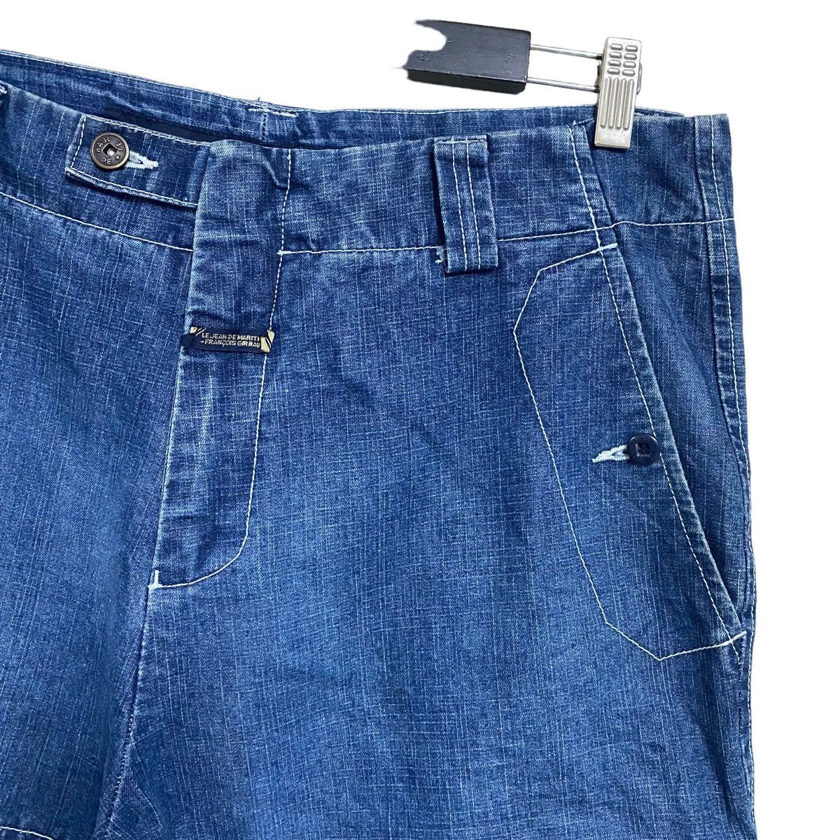 Marithe + Francois Girbaud Vintage Marithe Francois Girbaud Baggy Pants Velcro Stripe Size US 36 / EU 52 - 5 Thumbnail