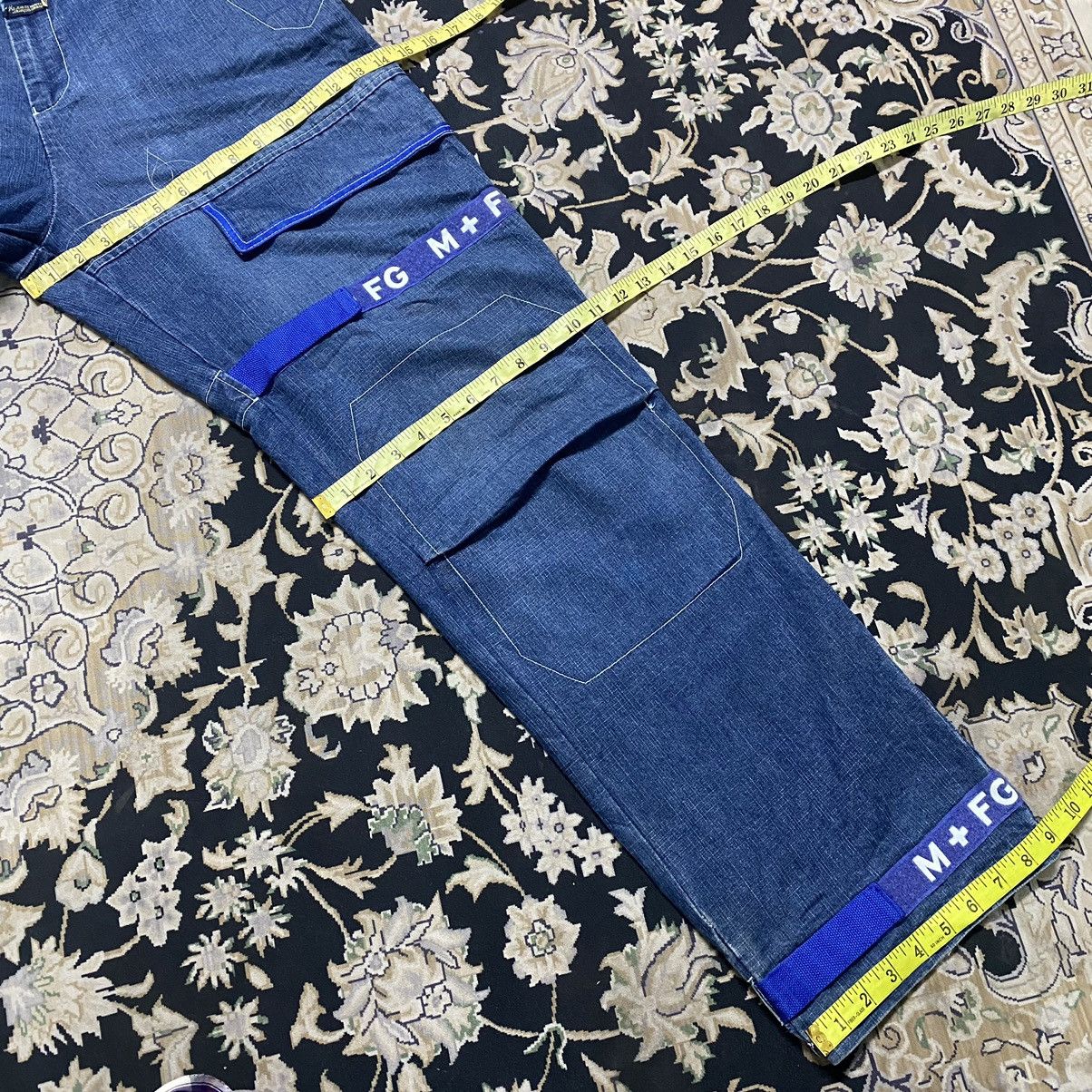 Marithe + Francois Girbaud Vintage Marithe Francois Girbaud Baggy Pants Velcro Stripe Size US 36 / EU 52 - 21 Thumbnail