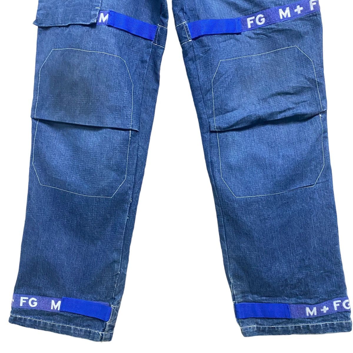 Marithe + Francois Girbaud Vintage Marithe Francois Girbaud Baggy Pants Velcro Stripe Size US 36 / EU 52 - 6 Thumbnail