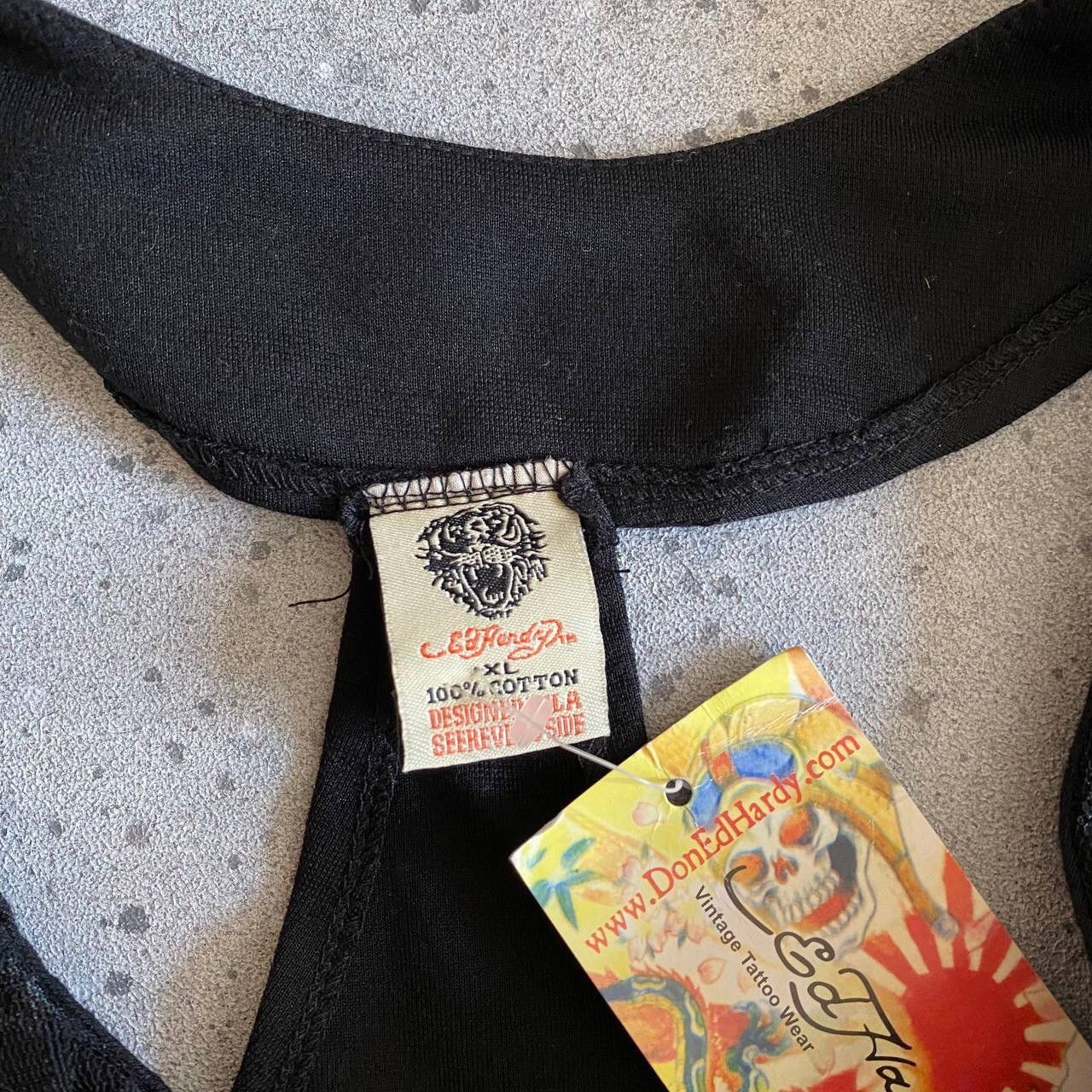 Christian Audigier × Ed Hardy Y2K Ed Hardy by Christian Audigier Skull Cropped Top Size XL / US 12-14 / IT 48-50 - 9 Thumbnail