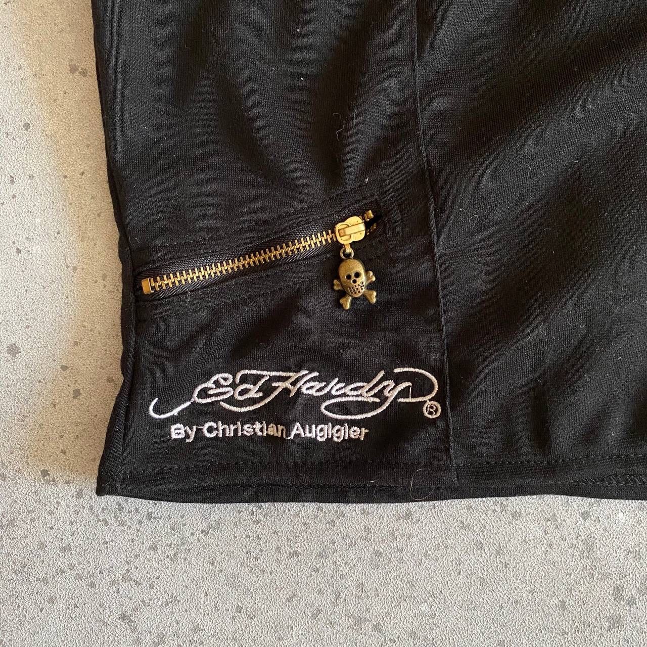 Christian Audigier × Ed Hardy Y2K Ed Hardy by Christian Audigier Skull Cropped Top Size XL / US 12-14 / IT 48-50 - 8 Thumbnail