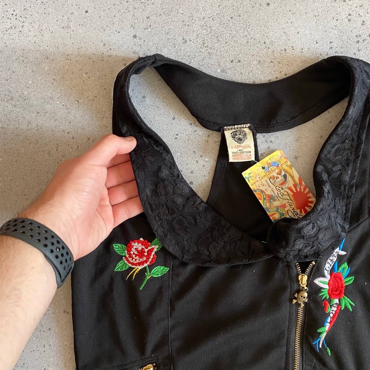 Christian Audigier × Ed Hardy Y2K Ed Hardy by Christian Audigier Skull Cropped Top Size XL / US 12-14 / IT 48-50 - 6 Thumbnail