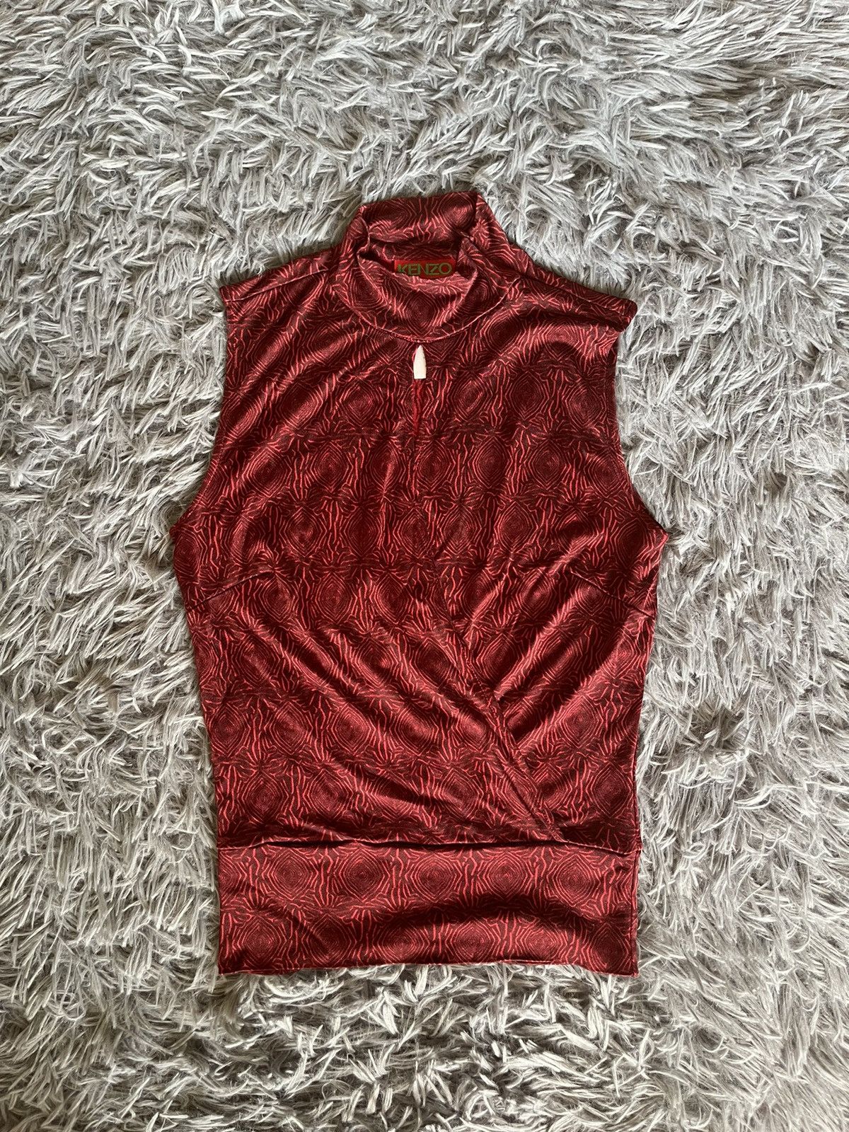 Japanese Brand × Kenzo × Vintage Kenzo Jungle 90s vintage Japanese style silk tank top blouse Size S / US 4 / IT 40 - 1 Thumbnail