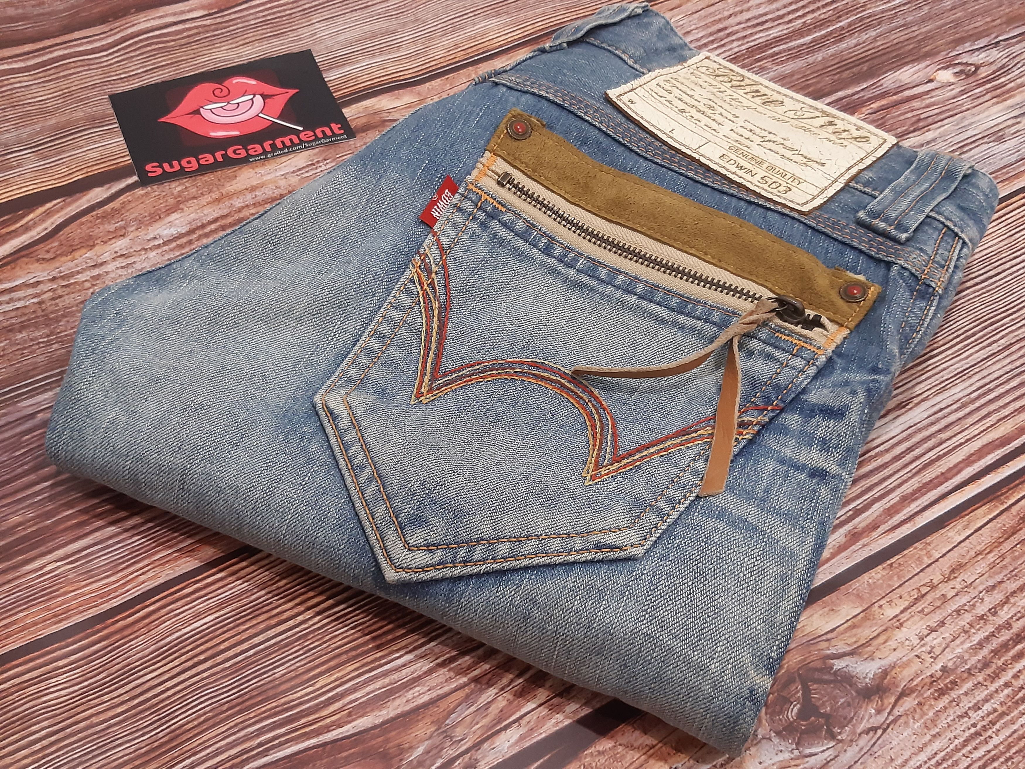 Edwin × Vintage Bootcut Flare Jeans EDWIN Vintage Size US 29 - 19 Thumbnail