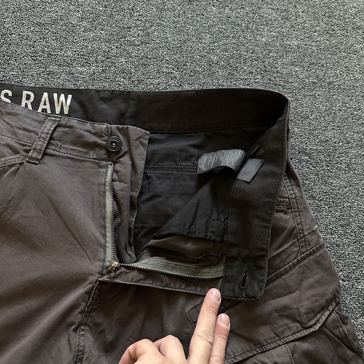 G-Star G-Star Raw Rovic Belt Combat Bermuda Shorts Size US 33 - 4 Thumbnail