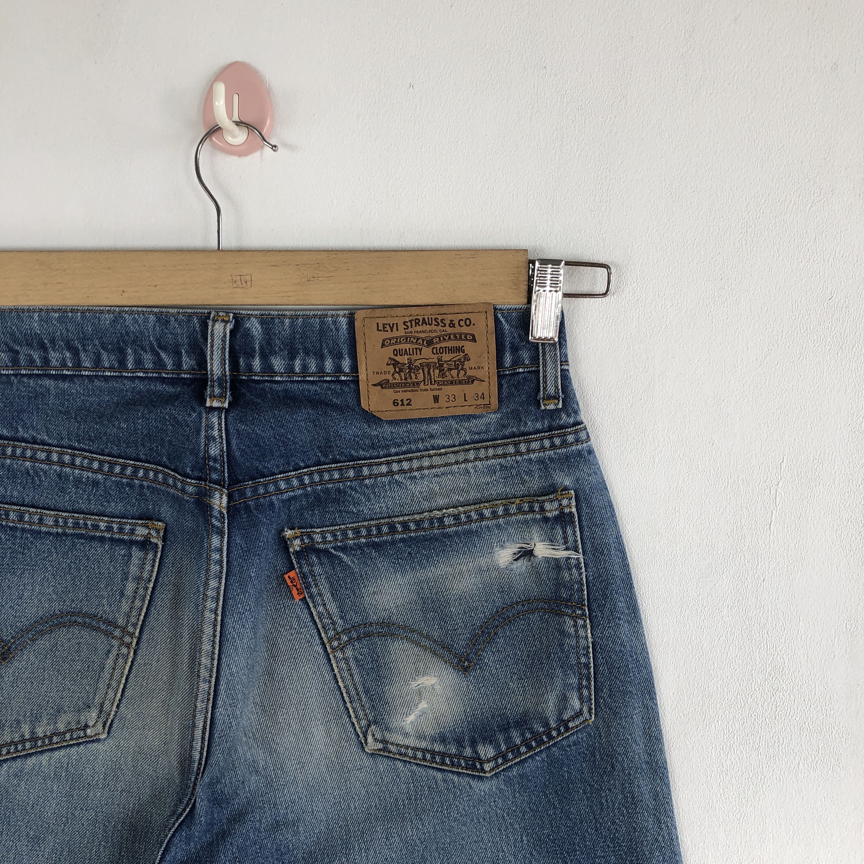 Levi's Vintage Levis Orange Tab Jeans Levi's 612 Distressed Denim Size 28" / US 6 / IT 42 - 7 Thumbnail