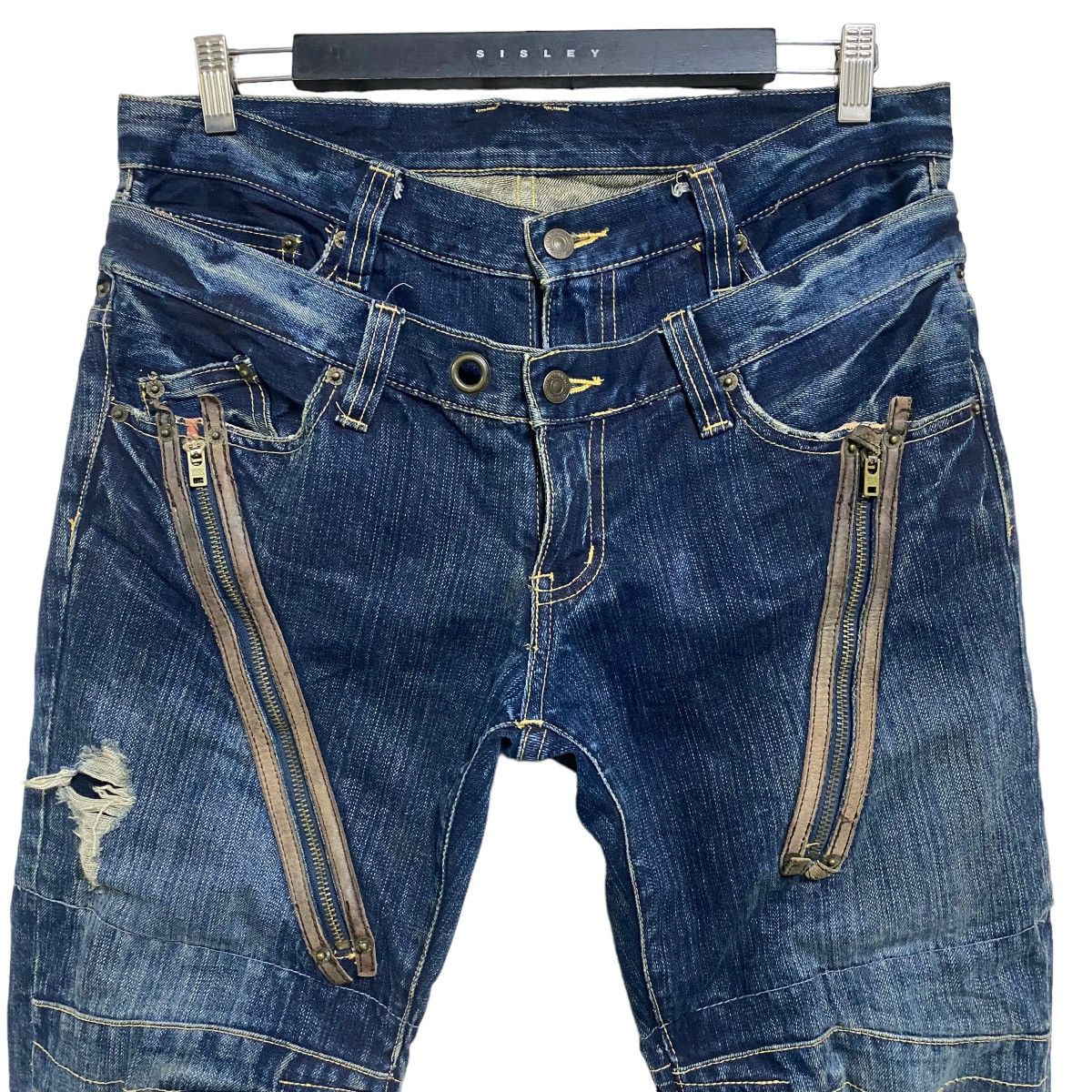 PPFM PPFM Denim Double Waist Jeans Size US 34 / EU 50 - 3 Thumbnail