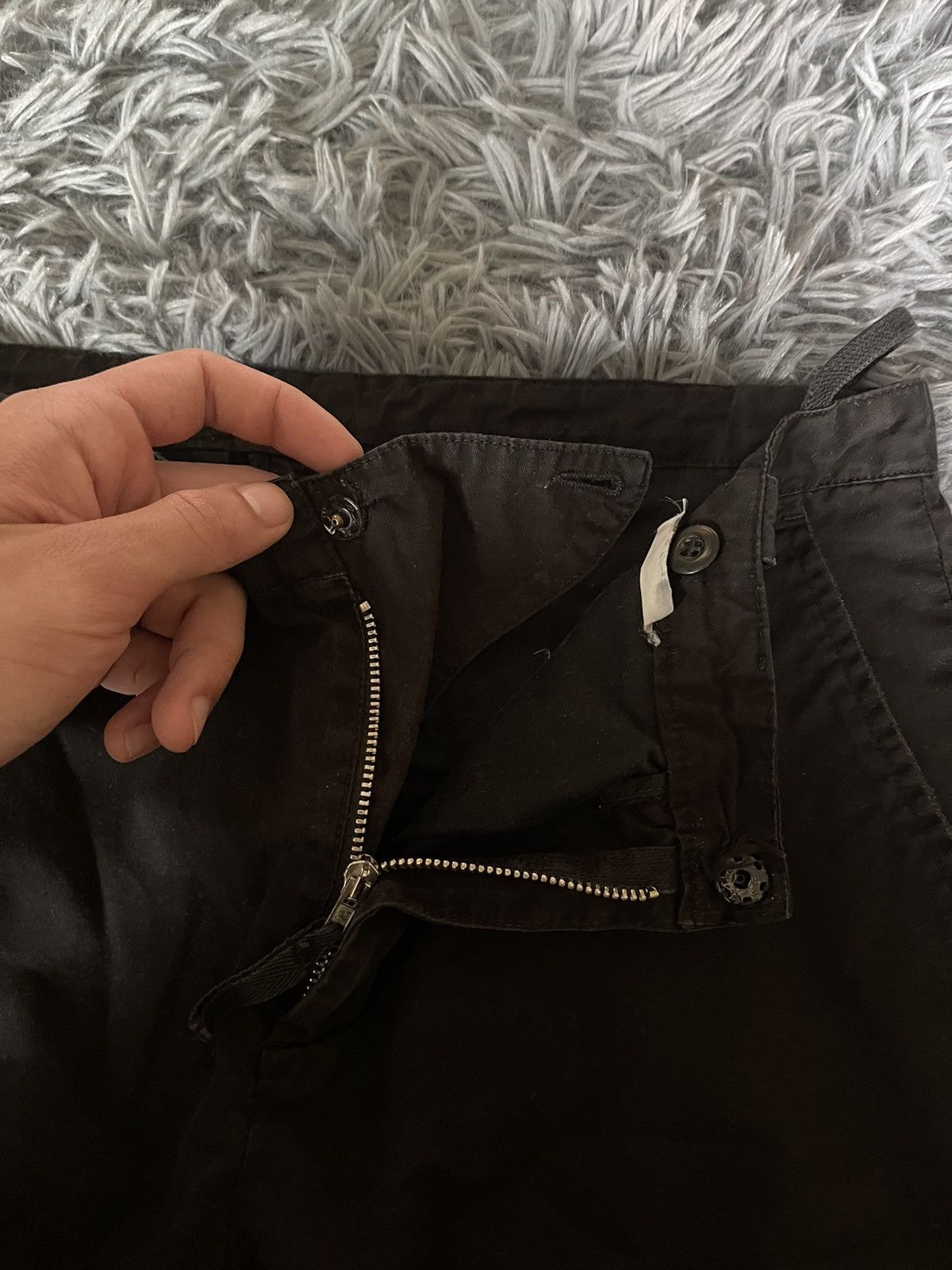 Helmut Lang × Vintage Helmut Lang avant garde black minimalist pants Size 27" / US 4 / IT 40 - 8 Thumbnail