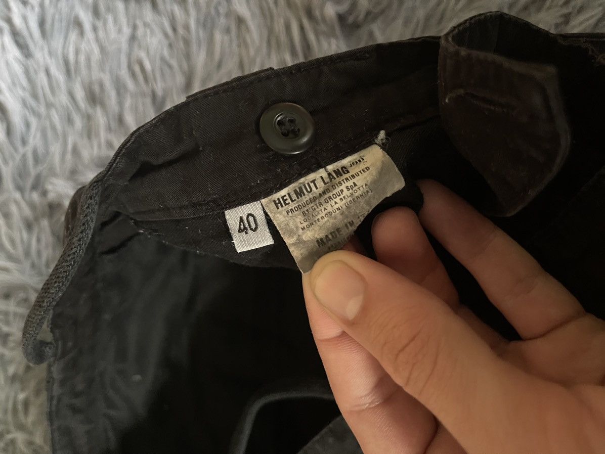 Helmut Lang × Vintage Helmut Lang avant garde black minimalist pants Size 27" / US 4 / IT 40 - 7 Thumbnail