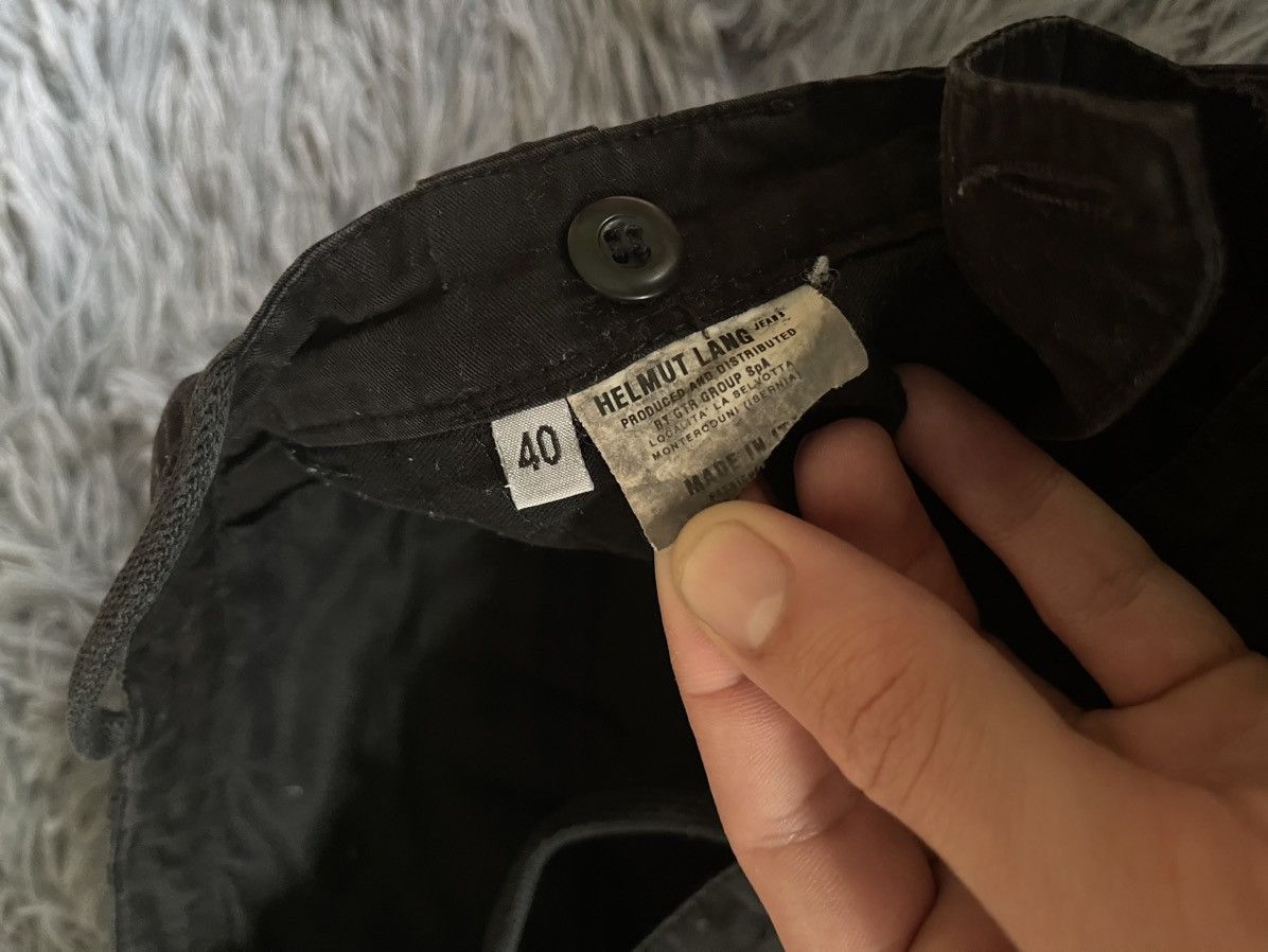Helmut Lang × Vintage Helmut Lang avant garde black minimalist pants Size 27" / US 4 / IT 40 - 6 Thumbnail