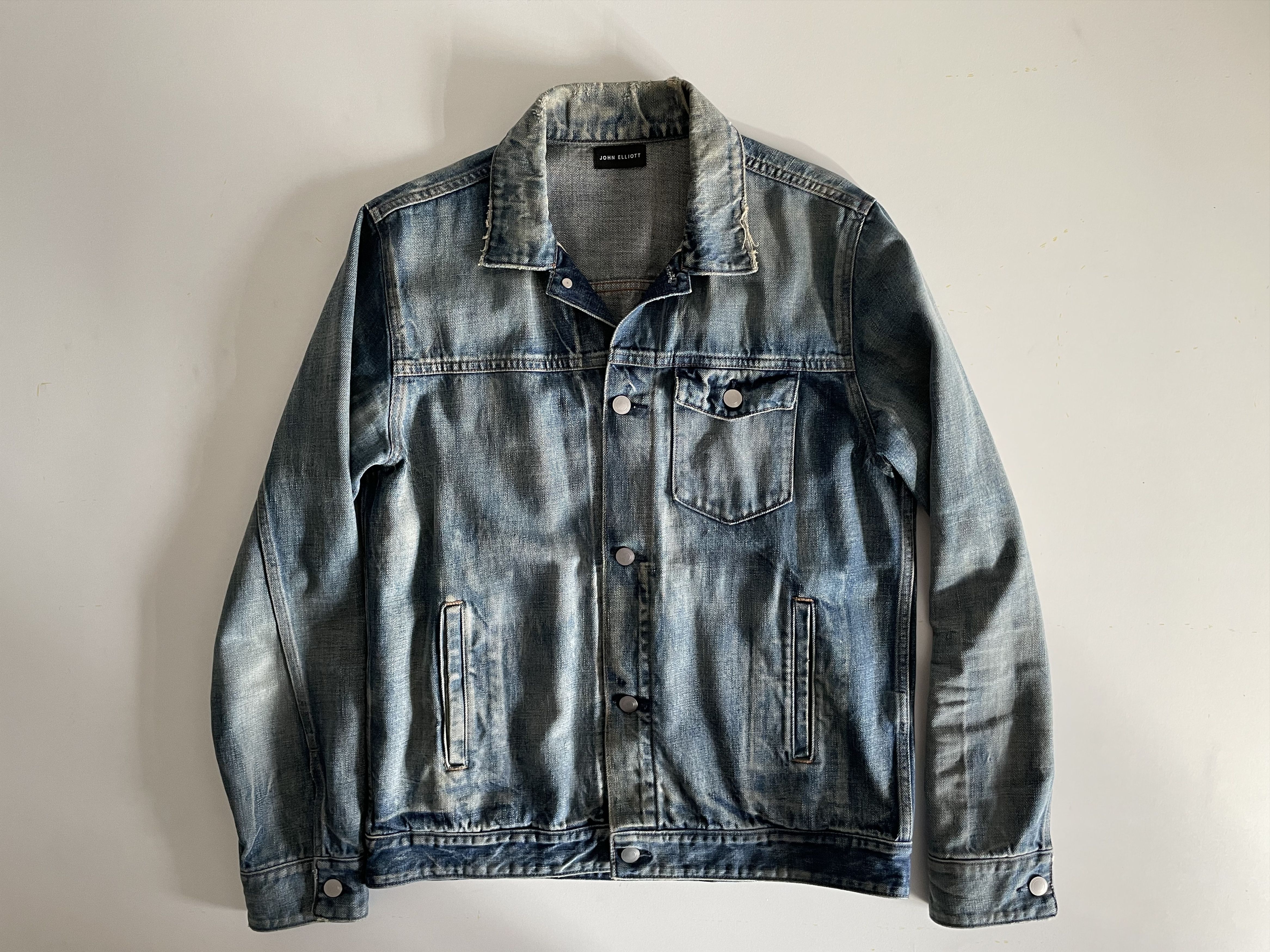 Helmut Lang Helmut Lang Mr. 87 Wax Denim Jacket with Faux Fur