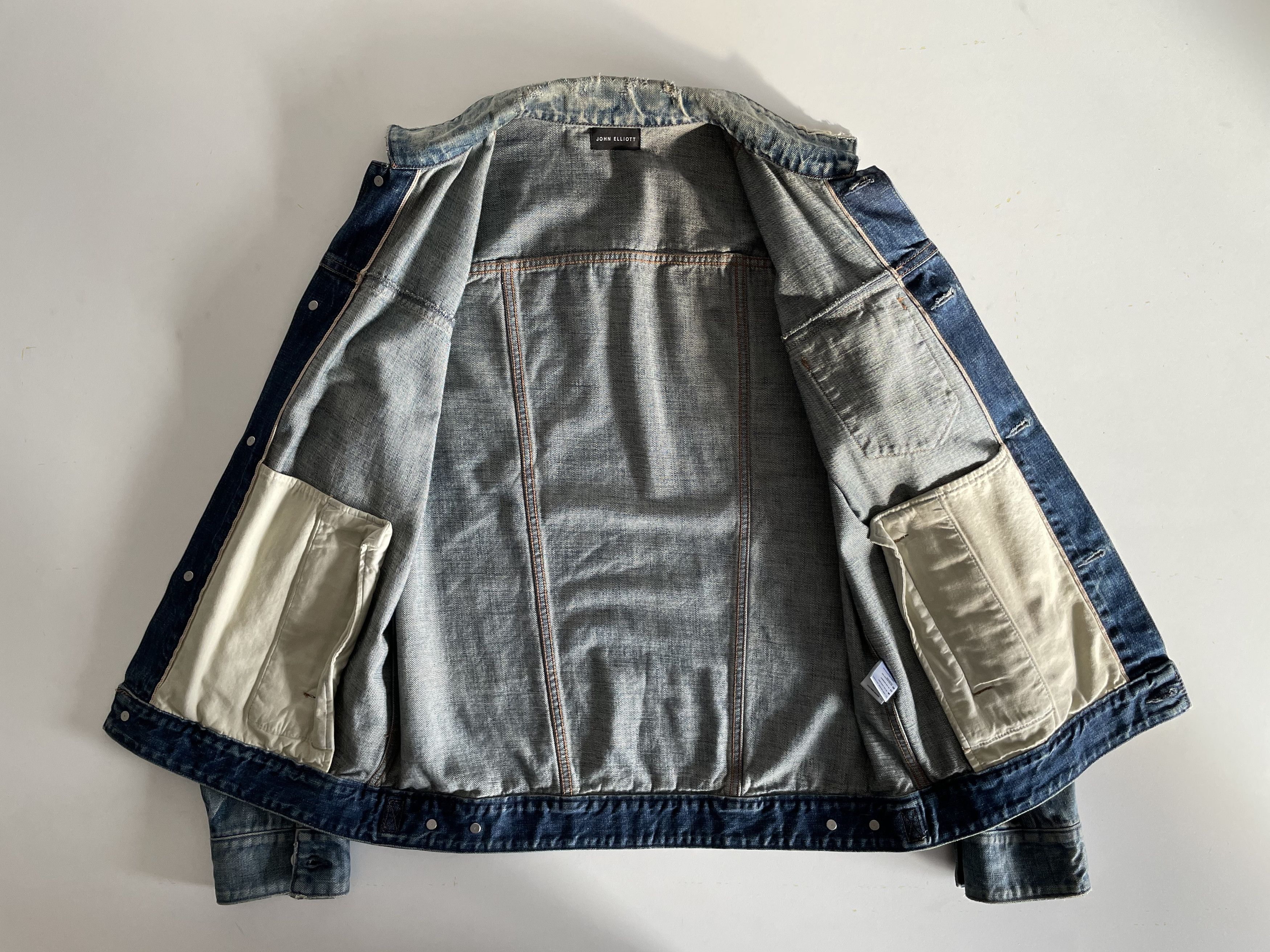 John Elliott Selvage Mr Porter Exclusive First Denim Thumper Jacket Size US M / EU 48-50 / 2 - 8 Thumbnail