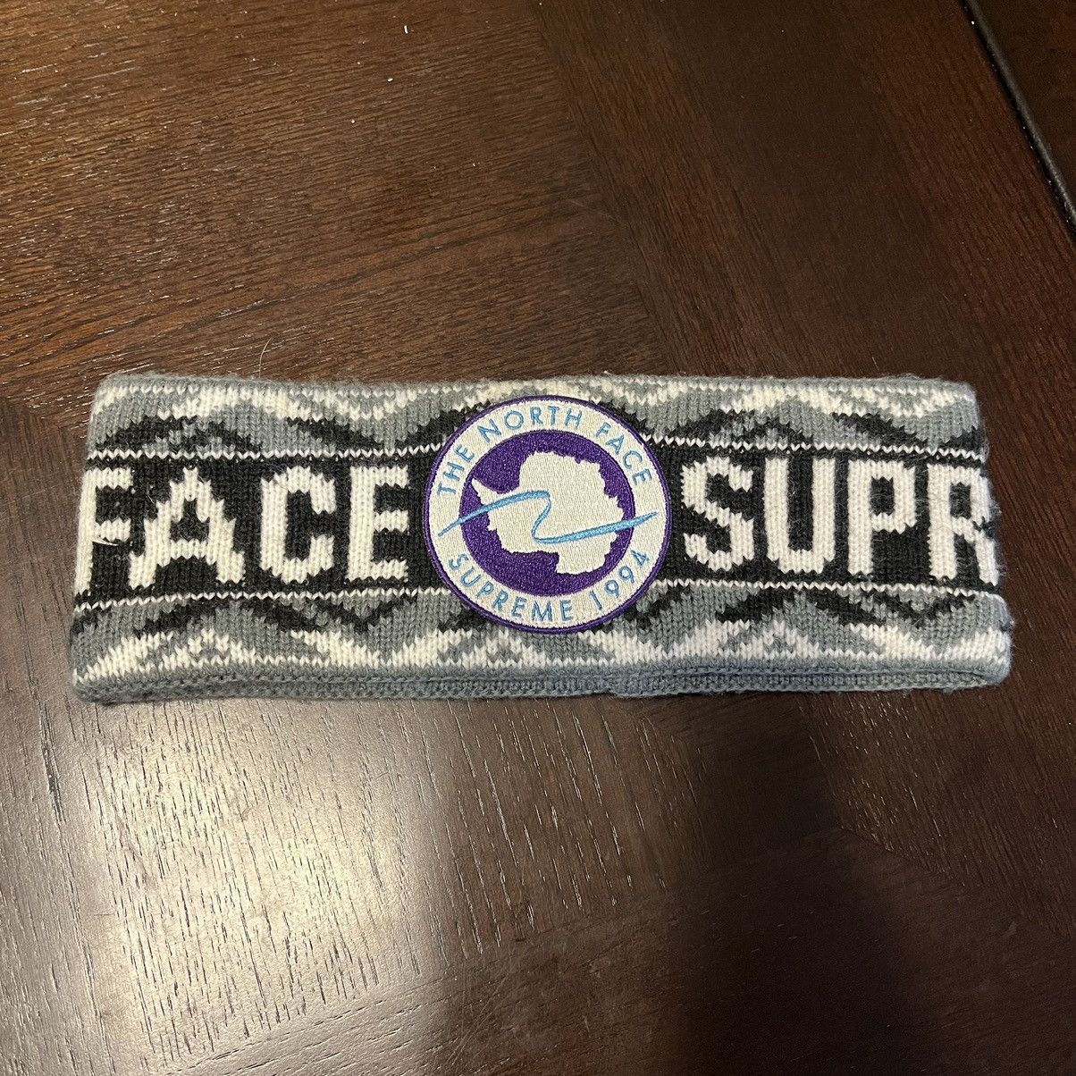 image of Supreme X Tnf - Expedition Headband (Ss17) - Black, Men's