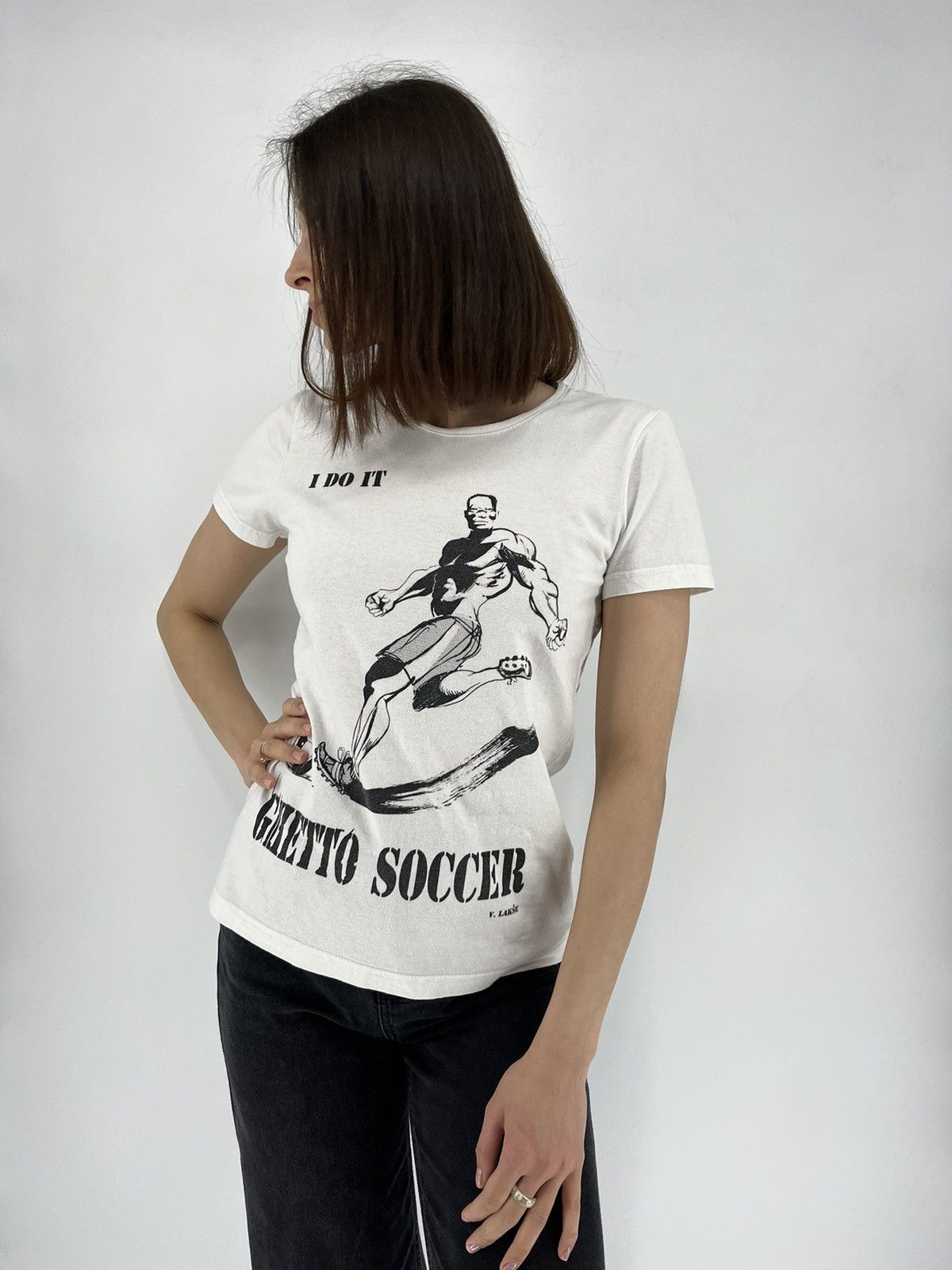 Vintage Vintage 90s " i do it ghetto football " Streetwear style Size M / US 6-8 / IT 42-44 - 3 Thumbnail