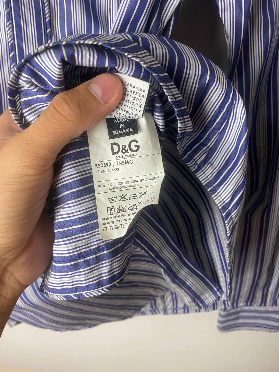 Dolce & Gabbana Dolce & Gabbana Luxury shirt size L Size US L / EU 52-54 / 3 - 7 Thumbnail