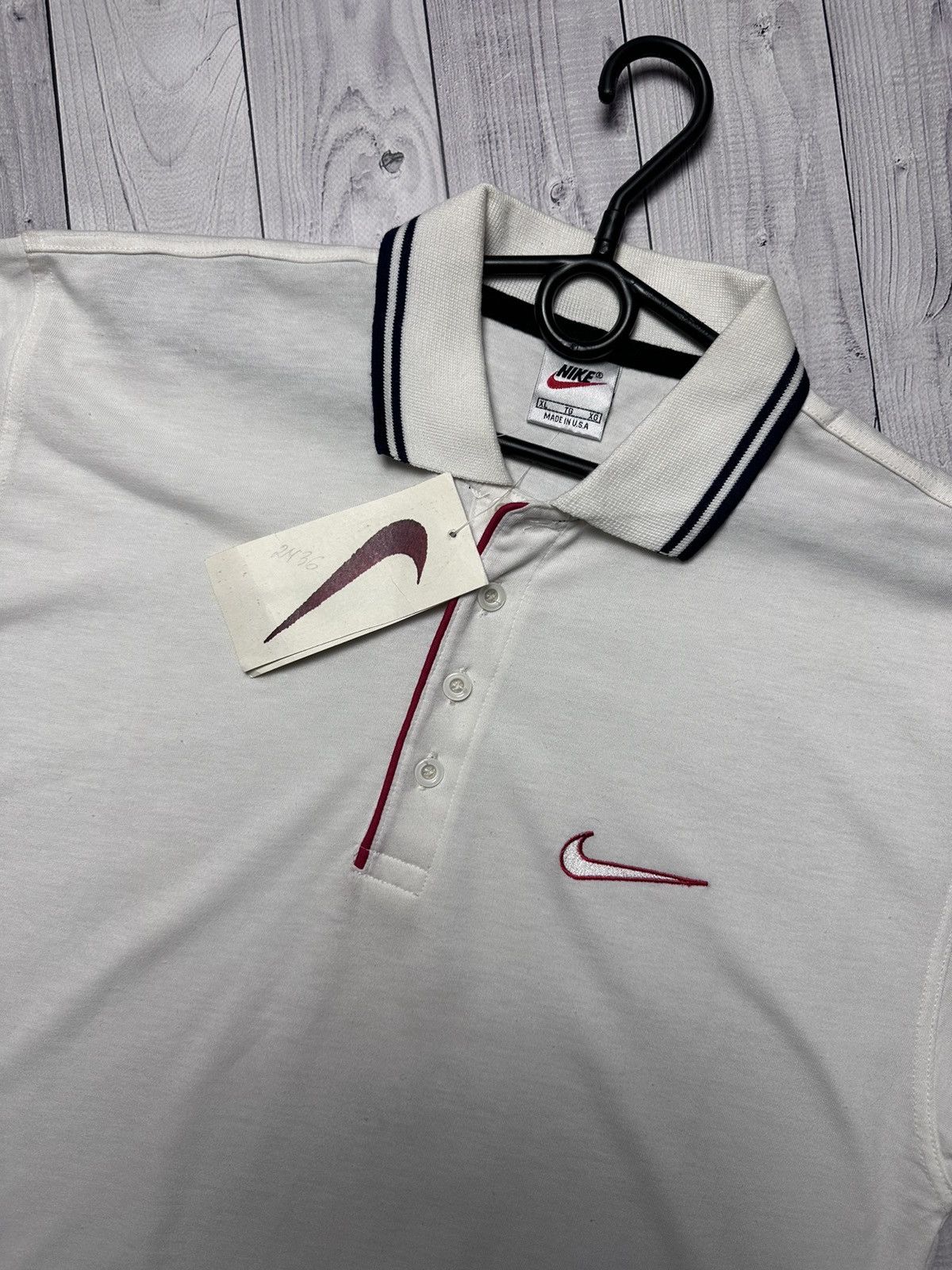 Nike × Vintage Vintage Nike polo tee logo size XL USA Size US XL / EU 56 / 4 - 3 Thumbnail