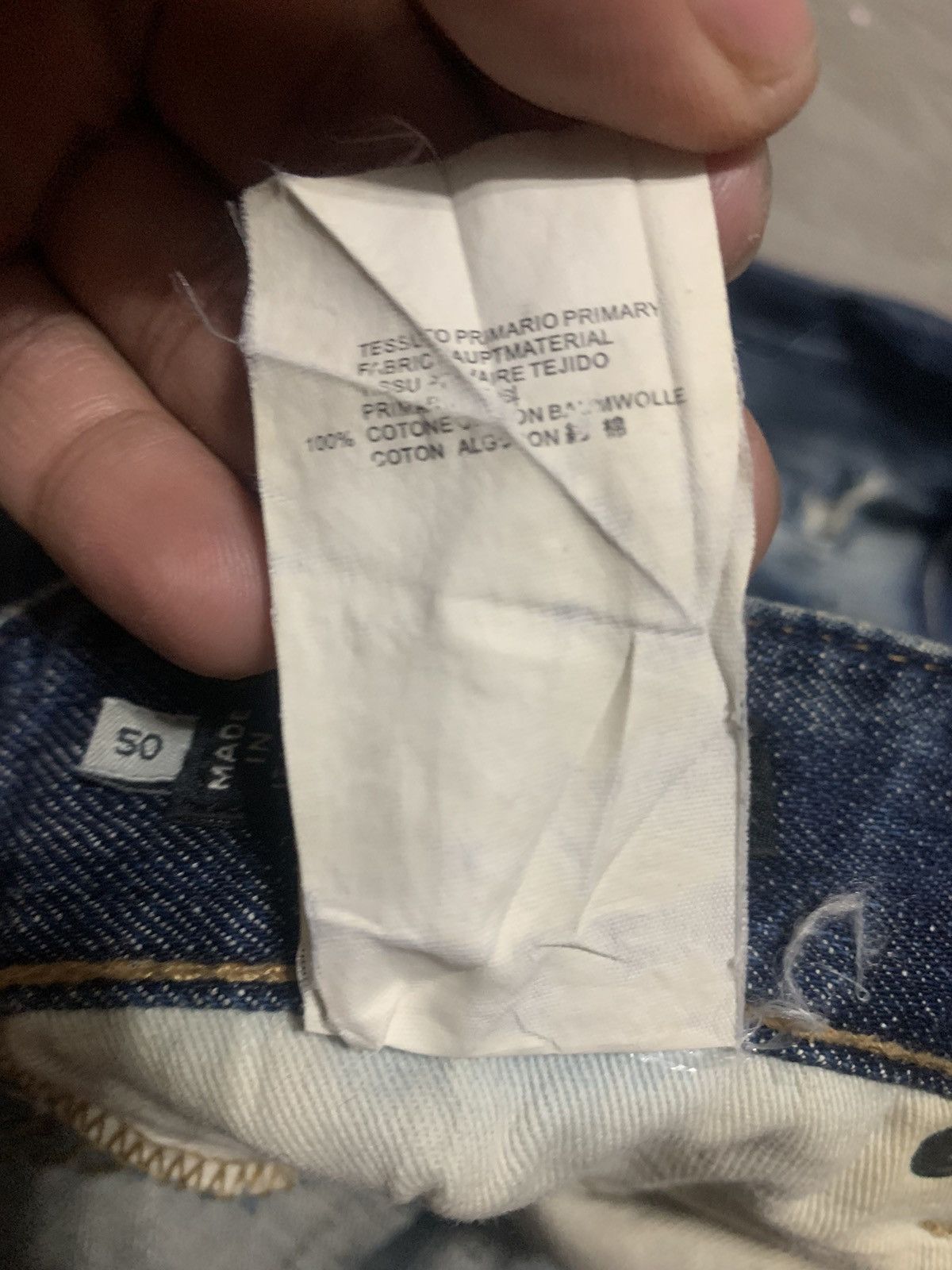 Dsquared2 Vintage Dsquared 2 Made In Italy Faded Blue Jeans Size US 34 / EU 50 - 17 Thumbnail