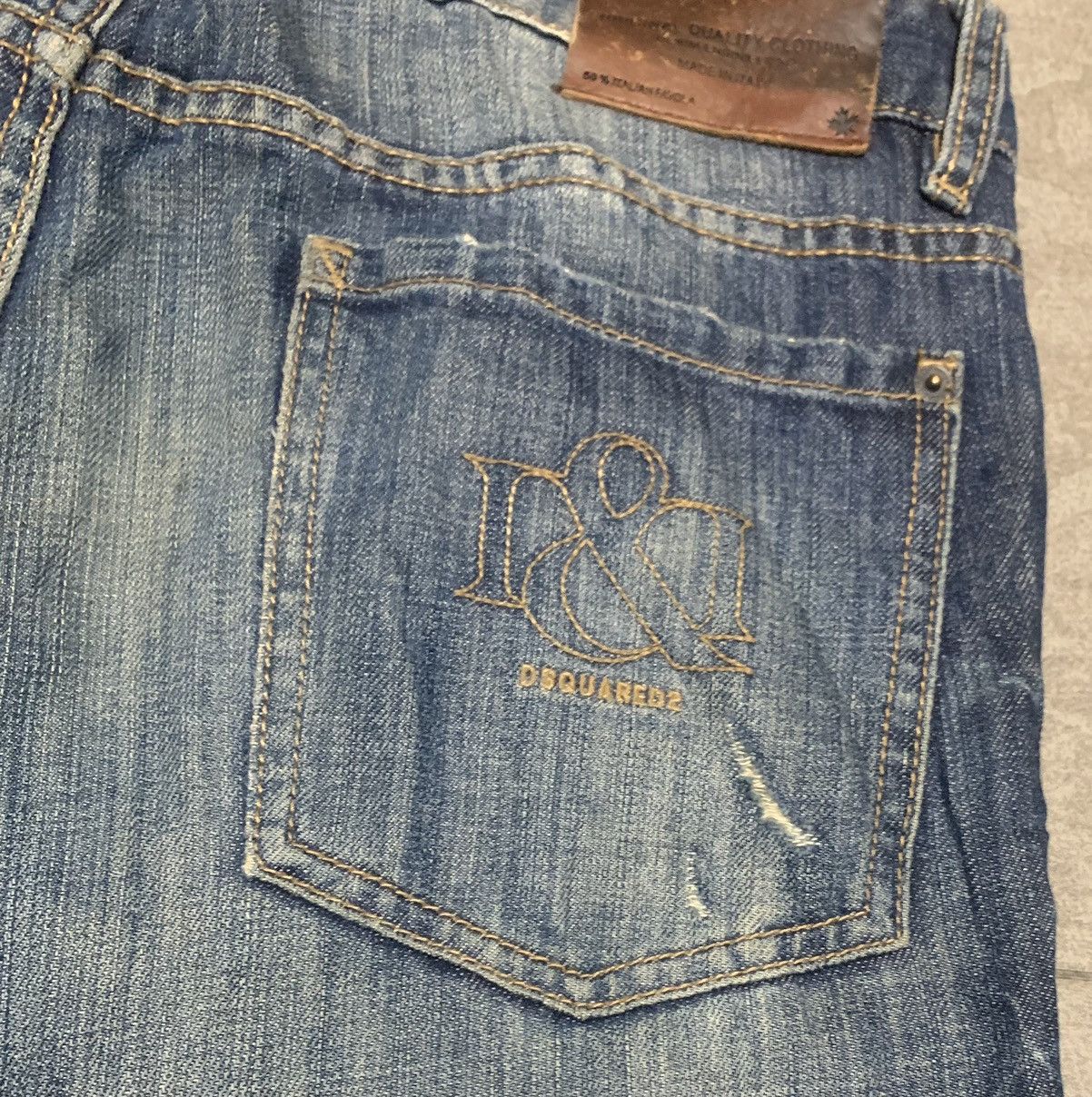 Dsquared2 Vintage Dsquared 2 Made In Italy Faded Blue Jeans Size US 34 / EU 50 - 7 Thumbnail