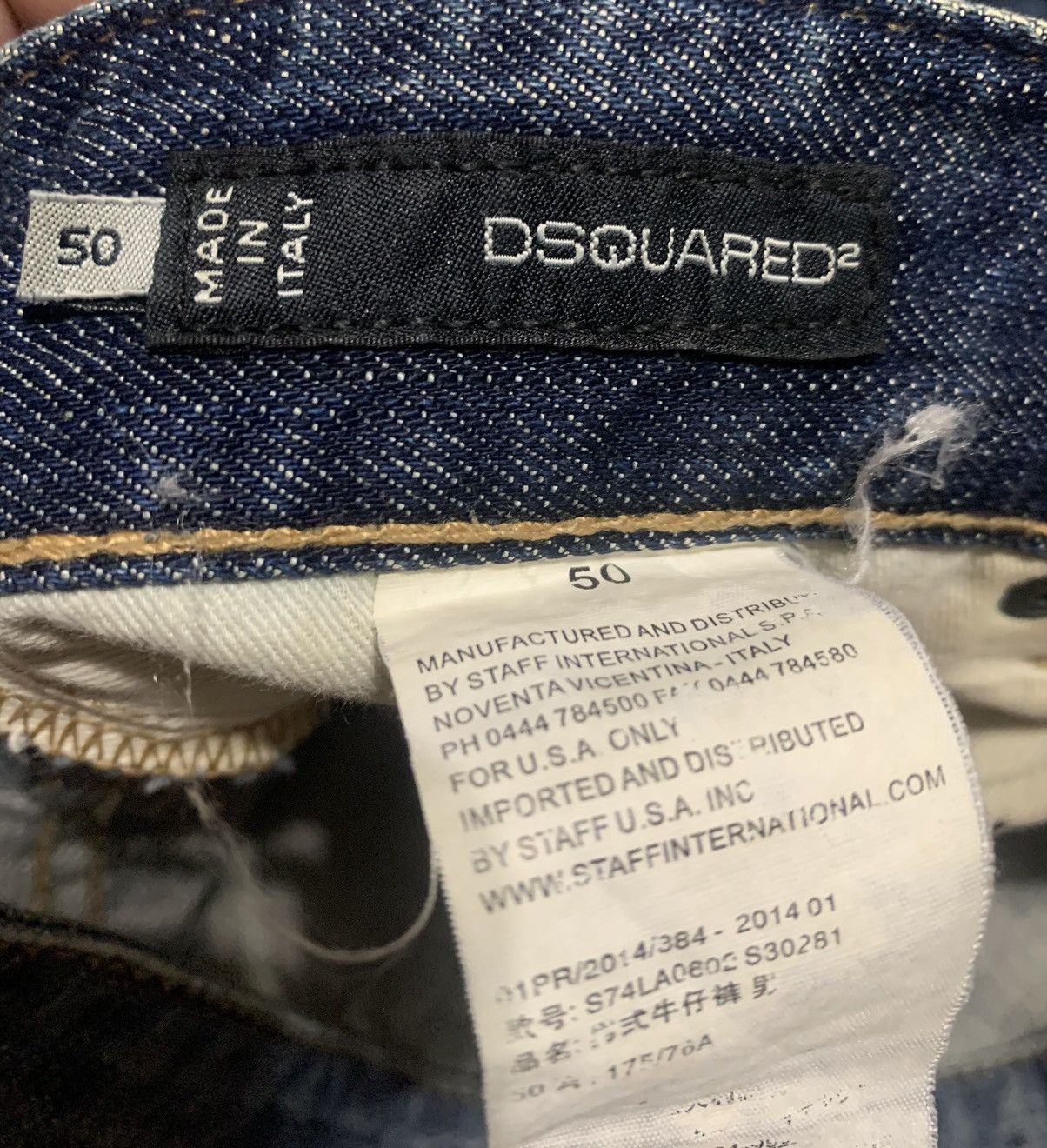 Dsquared2 Vintage Dsquared 2 Made In Italy Faded Blue Jeans Size US 34 / EU 50 - 13 Thumbnail