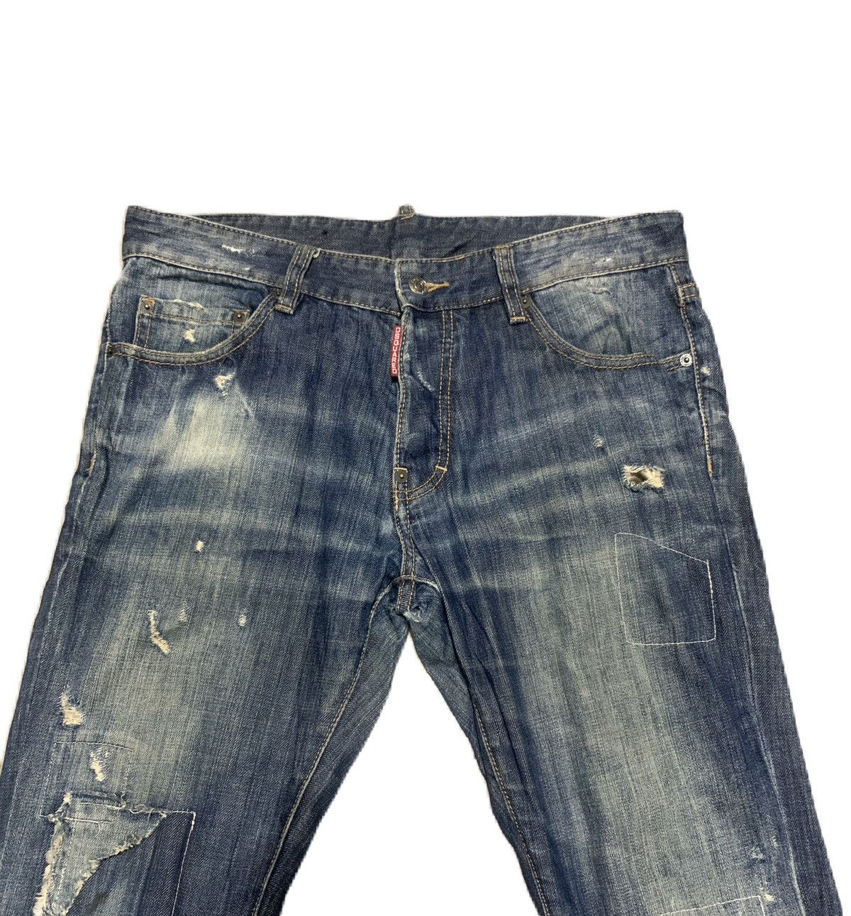 Dsquared2 Vintage Dsquared 2 Made In Italy Faded Blue Jeans Size US 34 / EU 50 - 5 Thumbnail