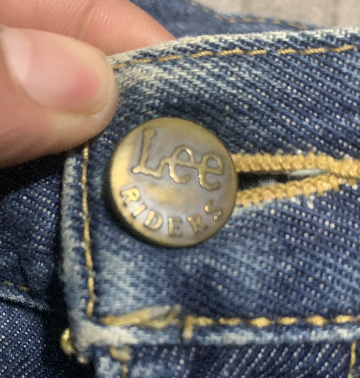 Lee Vintage 90s Lee Rider Blue Flare Bootcut Jeans Size US 27 - 5 Thumbnail