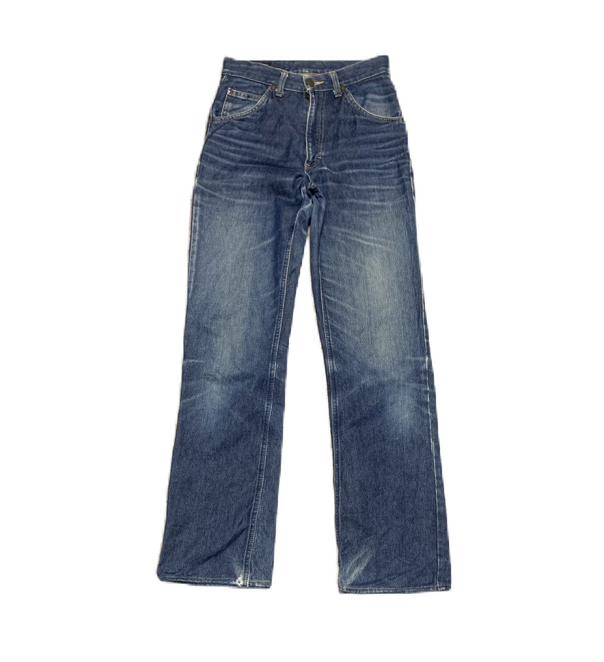 Lee Vintage 90s Lee Rider Blue Flare Bootcut Jeans Size US 27 - 1 Thumbnail