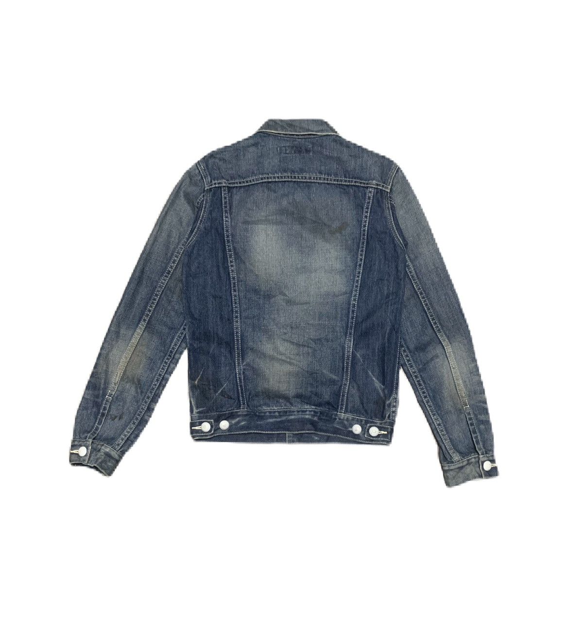Japanese Brand Vanquish Faded Style Blue Denim Jacket Size US M / EU 48-50 / 2 - 3 Thumbnail