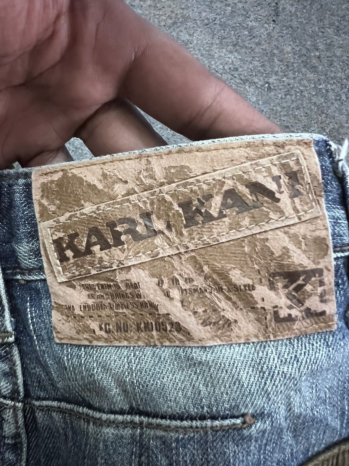 Japanese Brand KARL KANI DISTRESSED DENIM TWIST PANT Size US 30 / EU 46 - 7 Thumbnail