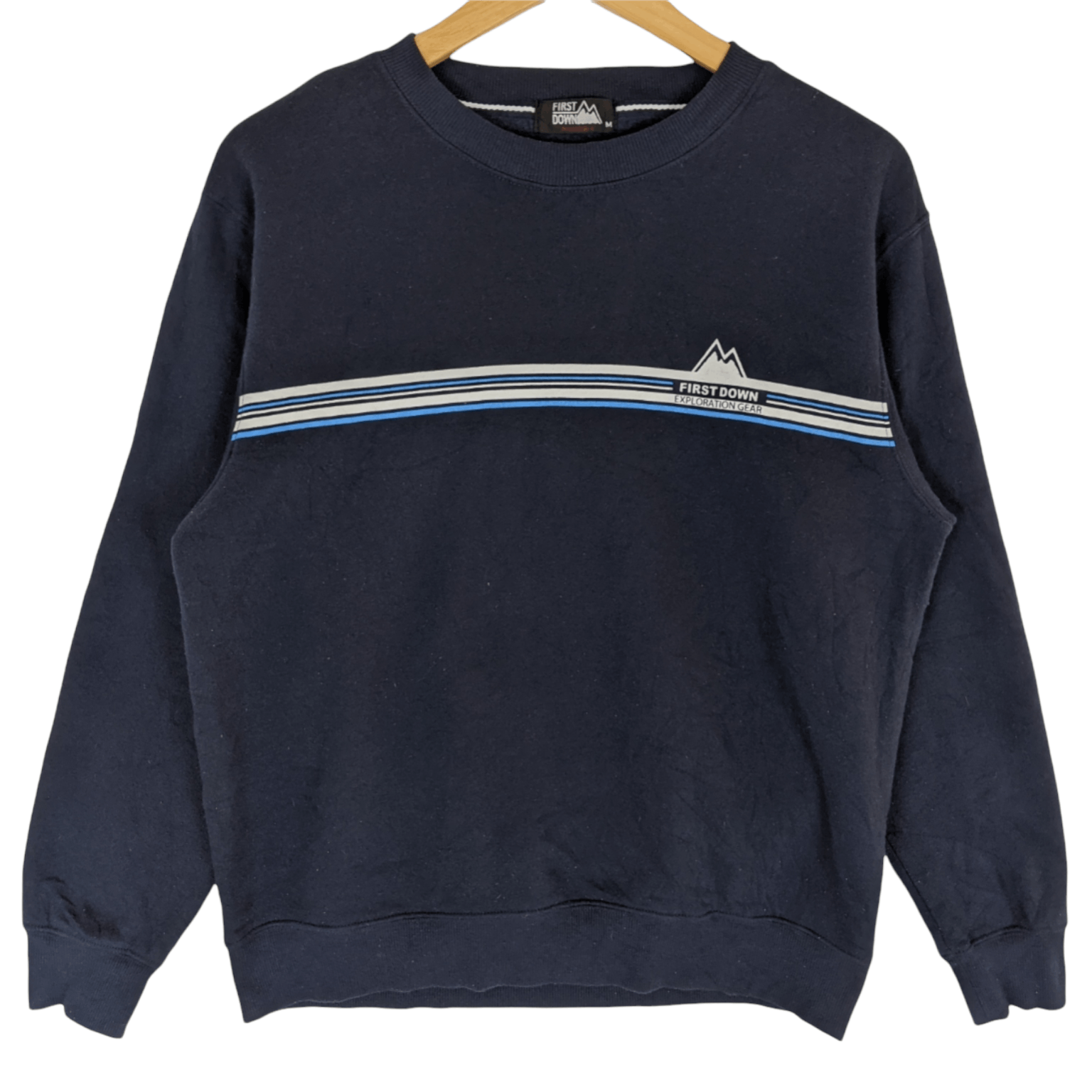 Japanese Brand FIRST DOWN Skateboard Streetwear Jumper Sweatshirt Size US M / EU 48-50 / 2 - 2 Thumbnail