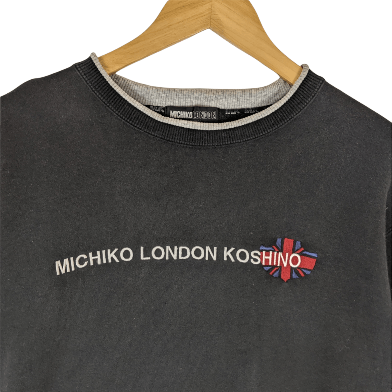 Japanese Brand × Michiko Koshino × Michiko Koshino London MICHIKO KOSHINO Big Logo Spell Out Jumper Sweatshirt Size US M / EU 48-50 / 2 - 4 Thumbnail