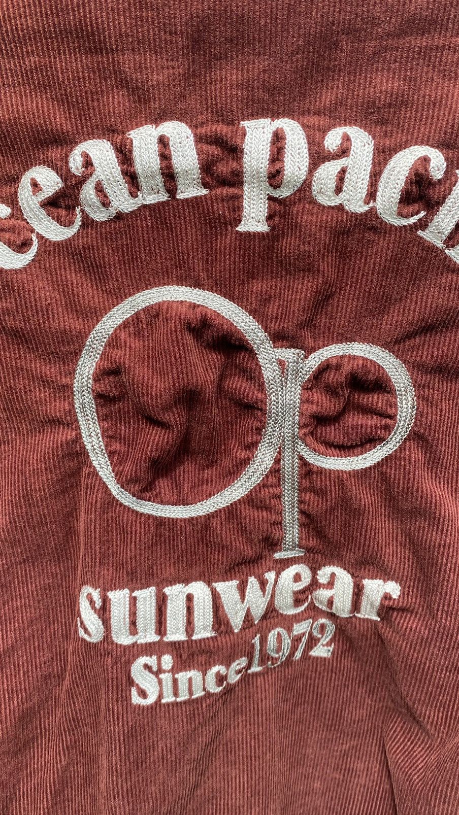 Ocean Pacific × Vintage Ocean Pacific Sunwear Corduroy Varsity Jacket Very Rare Size US M / EU 48-50 / 2 - 3 Thumbnail