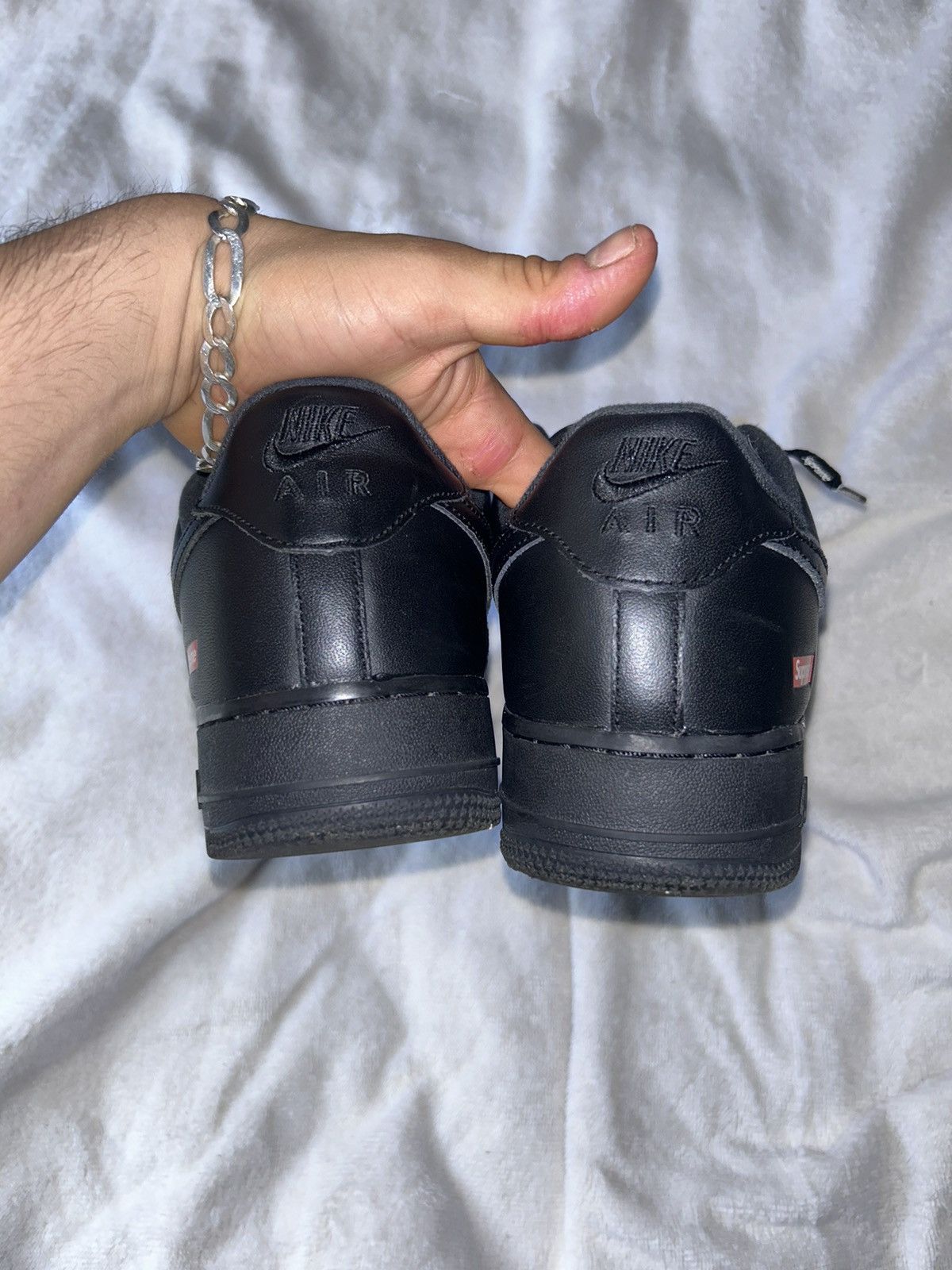 Nike × Supreme Supreme Nike af1 low black Size US 8.5 / EU 41-42 - 4 Thumbnail